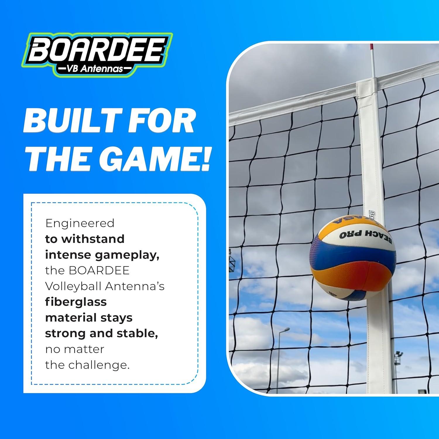 Juego de postes de antena de voleibol Boardee 1.80m fibra de vidrio