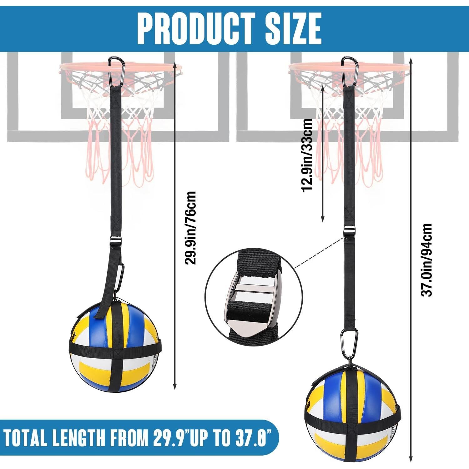 Entrenador de Remate de Voleibol GSDOTZAP Ajustable 56 cm