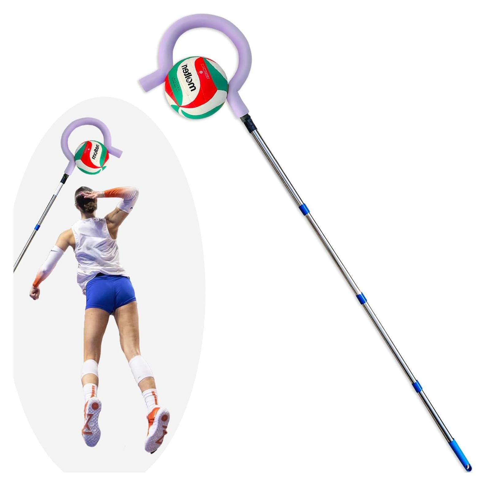 Entrenador de Remate de Voleibol AKABIKE vb_spike - Ajustable 3.2m