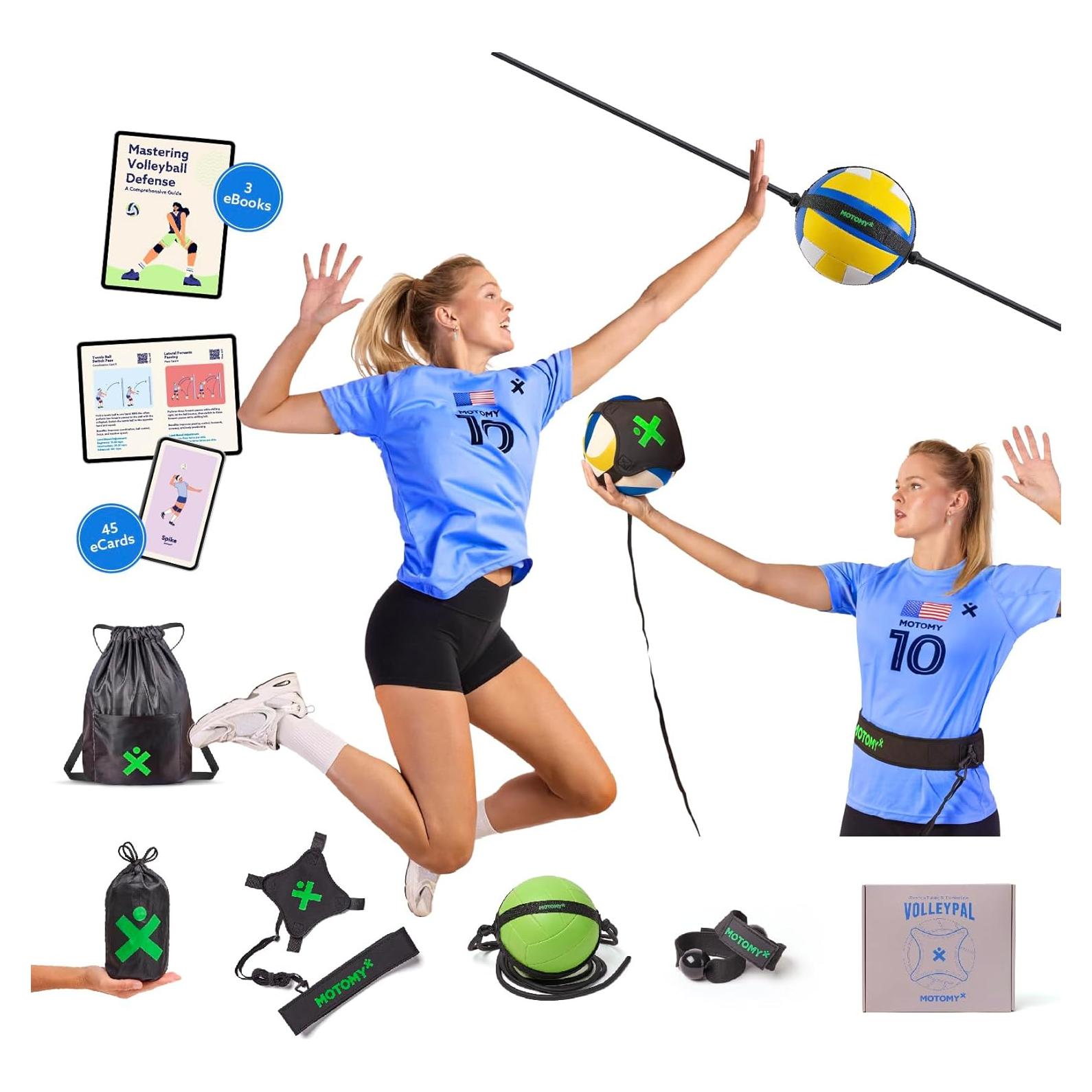 Entrenador de Voleibol MOTOMY VolleyPal - Kit 3 en 1 Ajustable