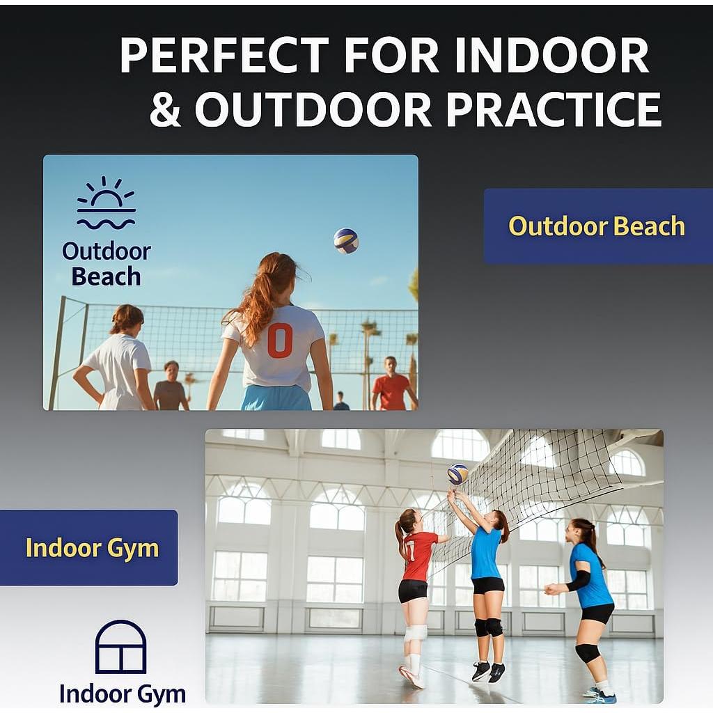 Red de Entrenamiento Voleibol Joymaney Ajustable con Bandas