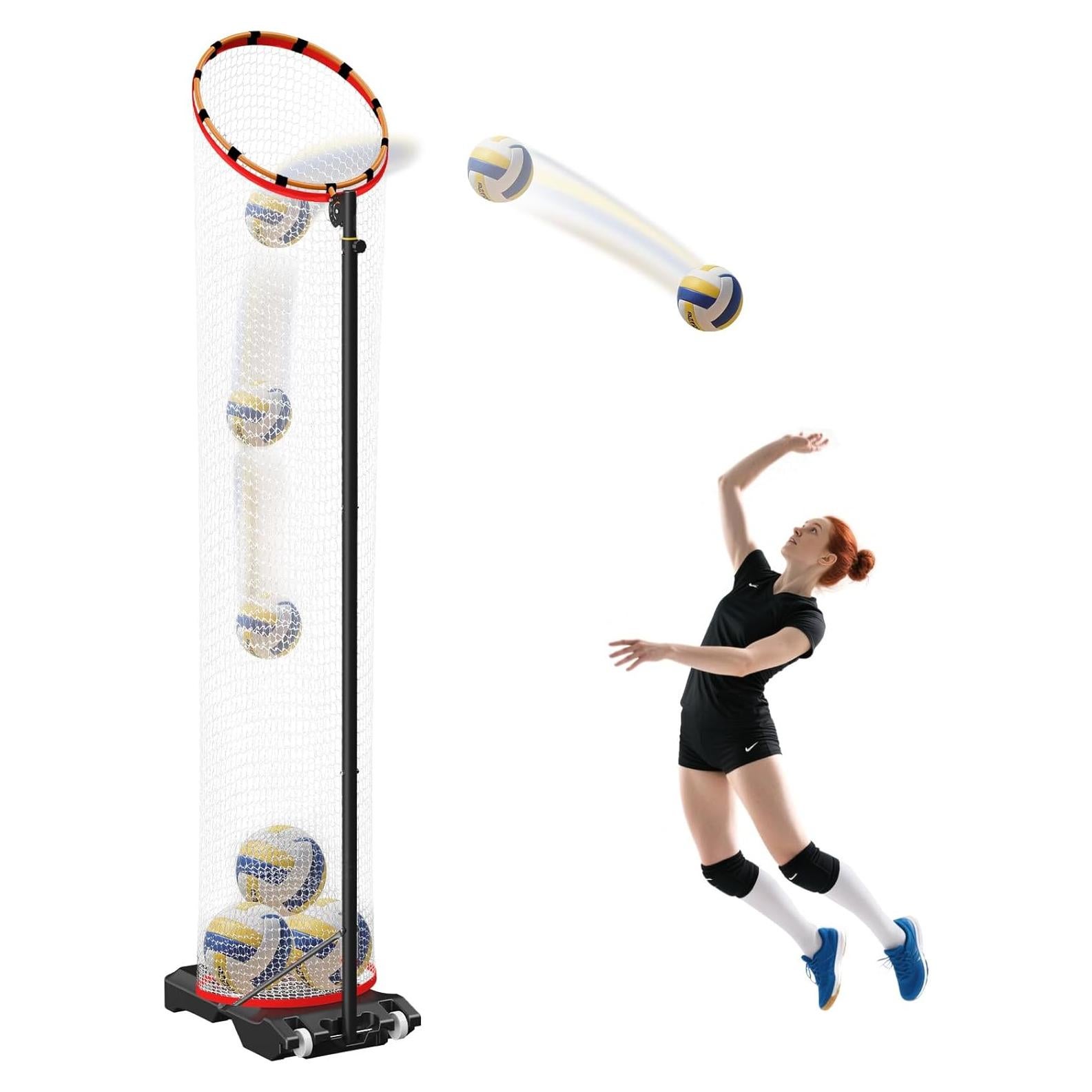 Red de Entrenamiento Voleibol FAHKNS Ajustable con Poleas