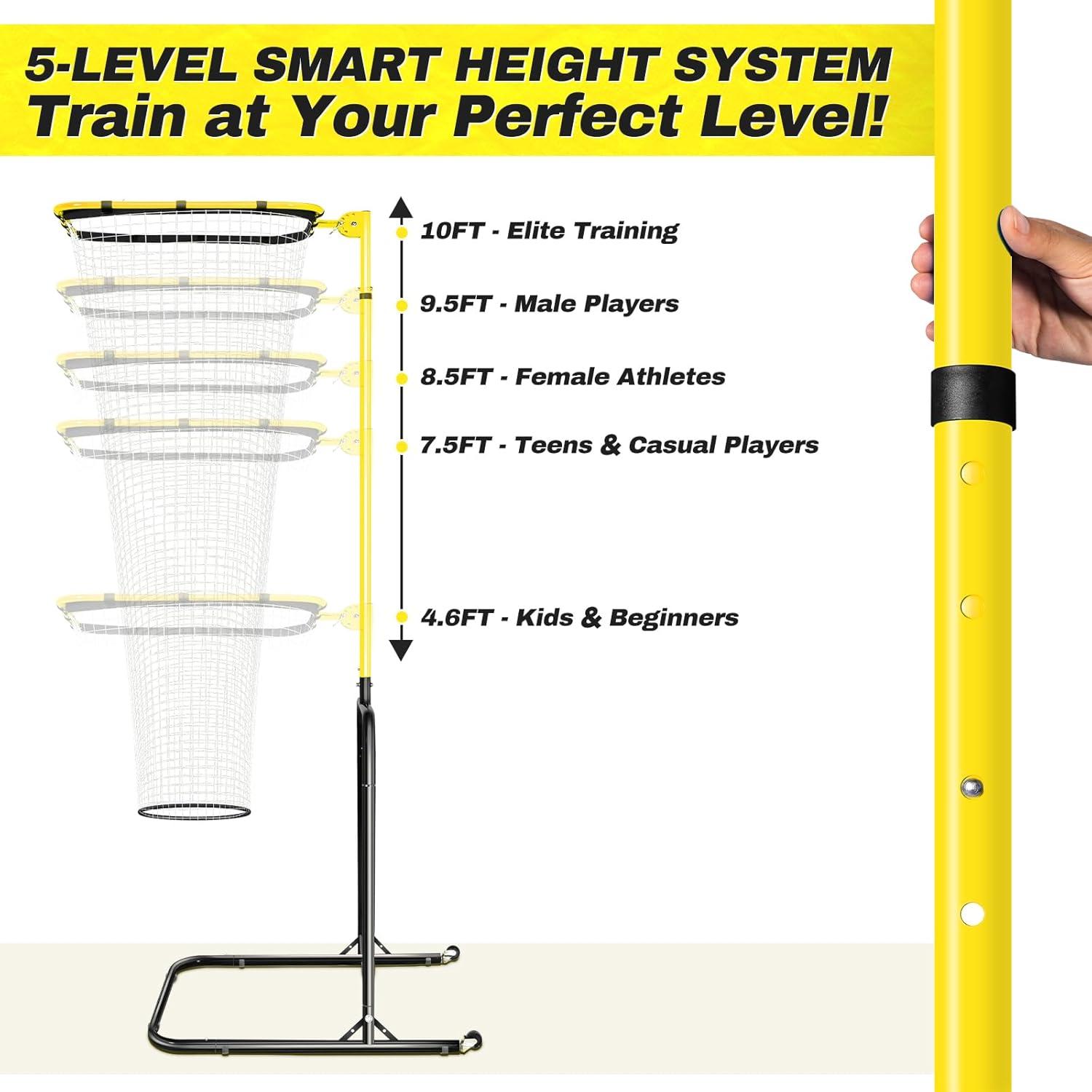 Red de Entrenamiento de Voleibol SPOYNAL Ajustable 1.4-3.0 m