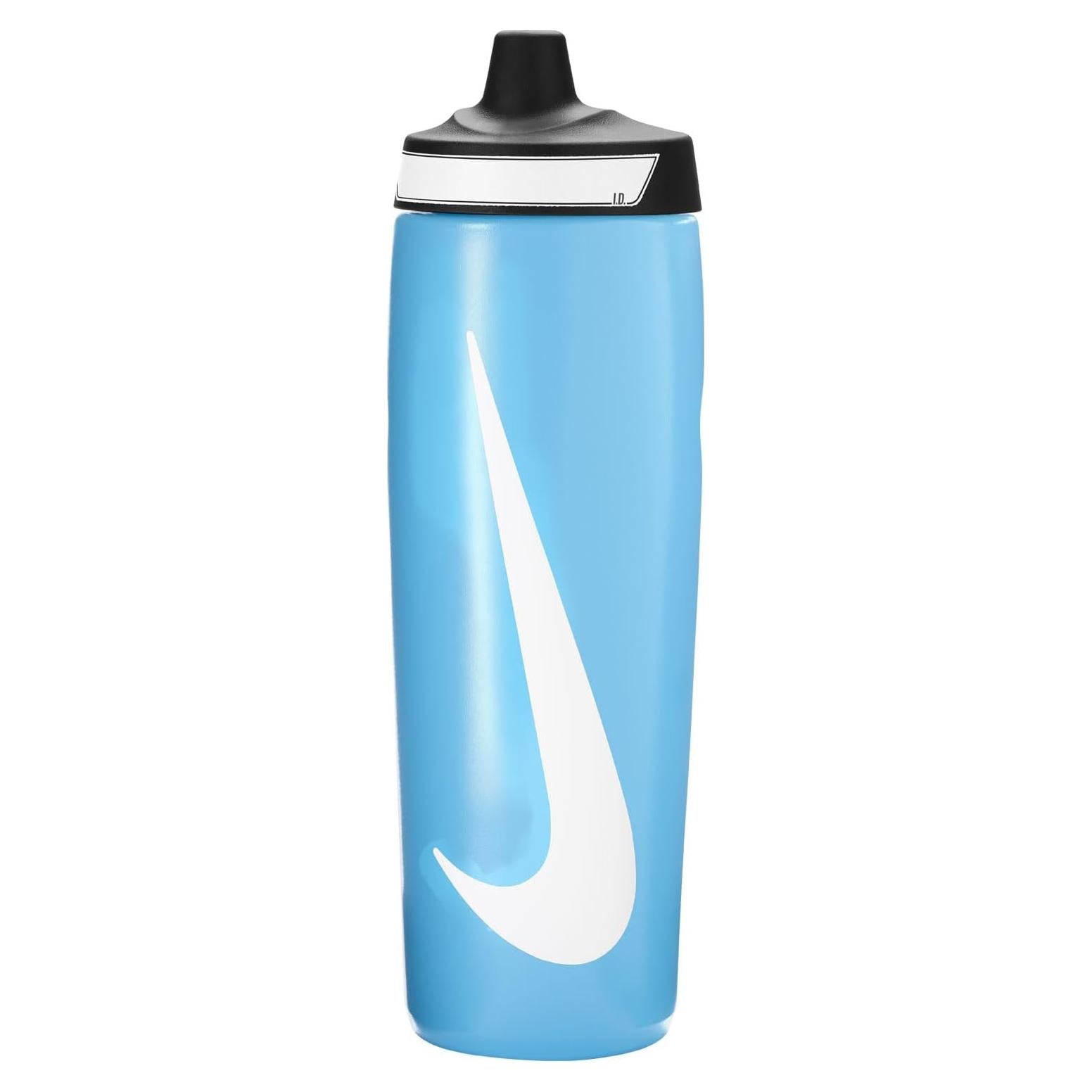 Botella Deportiva Nike Refuel 700 ml Libre de BPA Azul/Negro