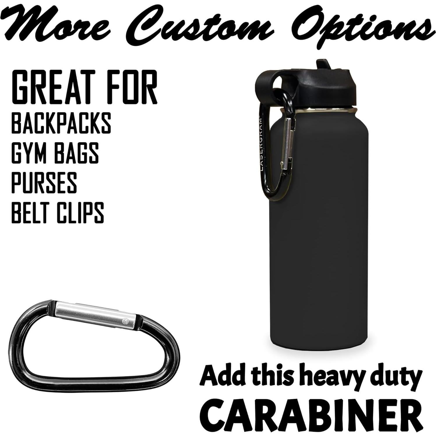 Botella de Agua Personalizada LaserGram 950ml Acero Inoxidable