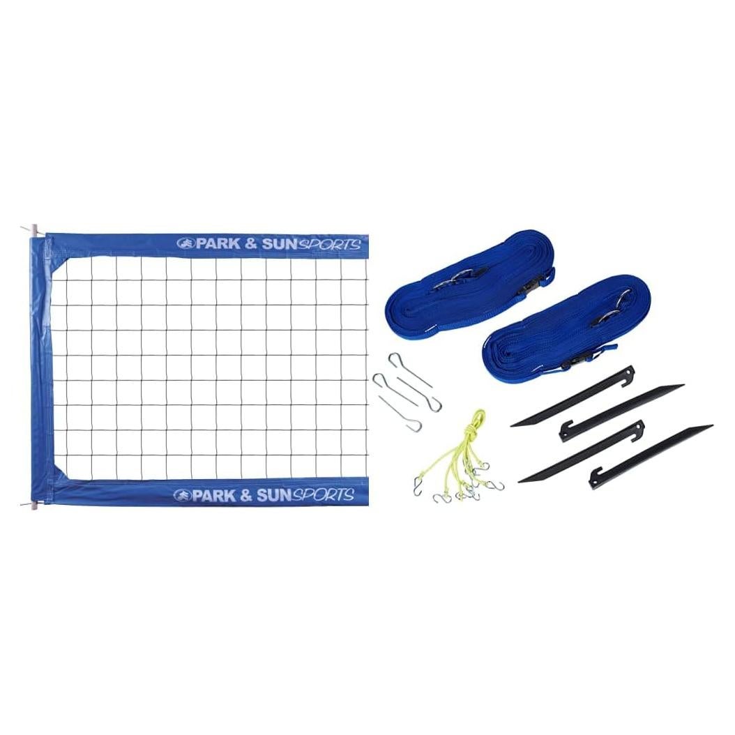 Red de Voleibol Park & Sun 0.91x9.75m + Cinta Límite Azul