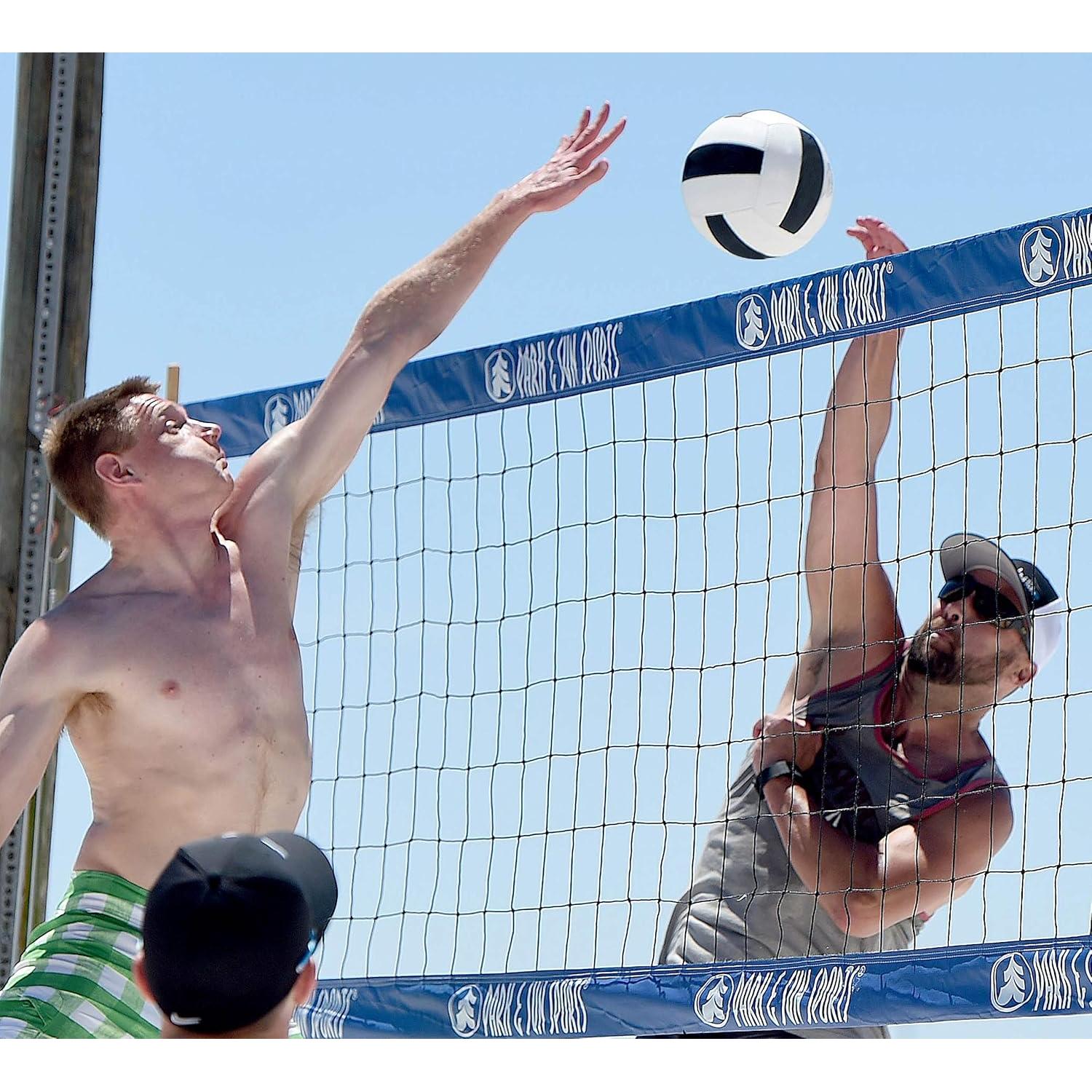 Red de Voleibol Park & Sun 0.91x9.75m + Cinta Límite Azul