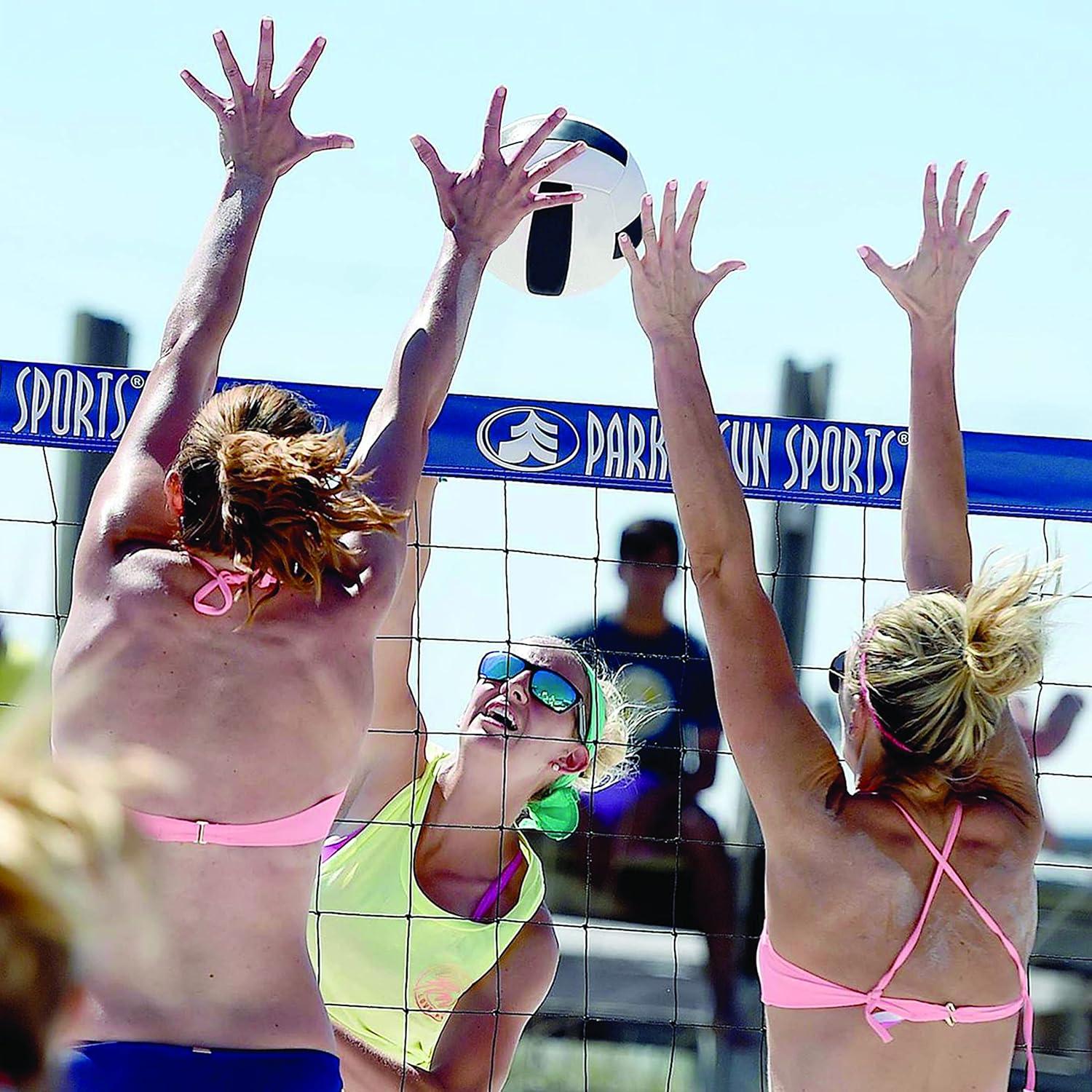 Red de Voleibol Park & Sun 0.91x9.75m + Cinta Límite Azul