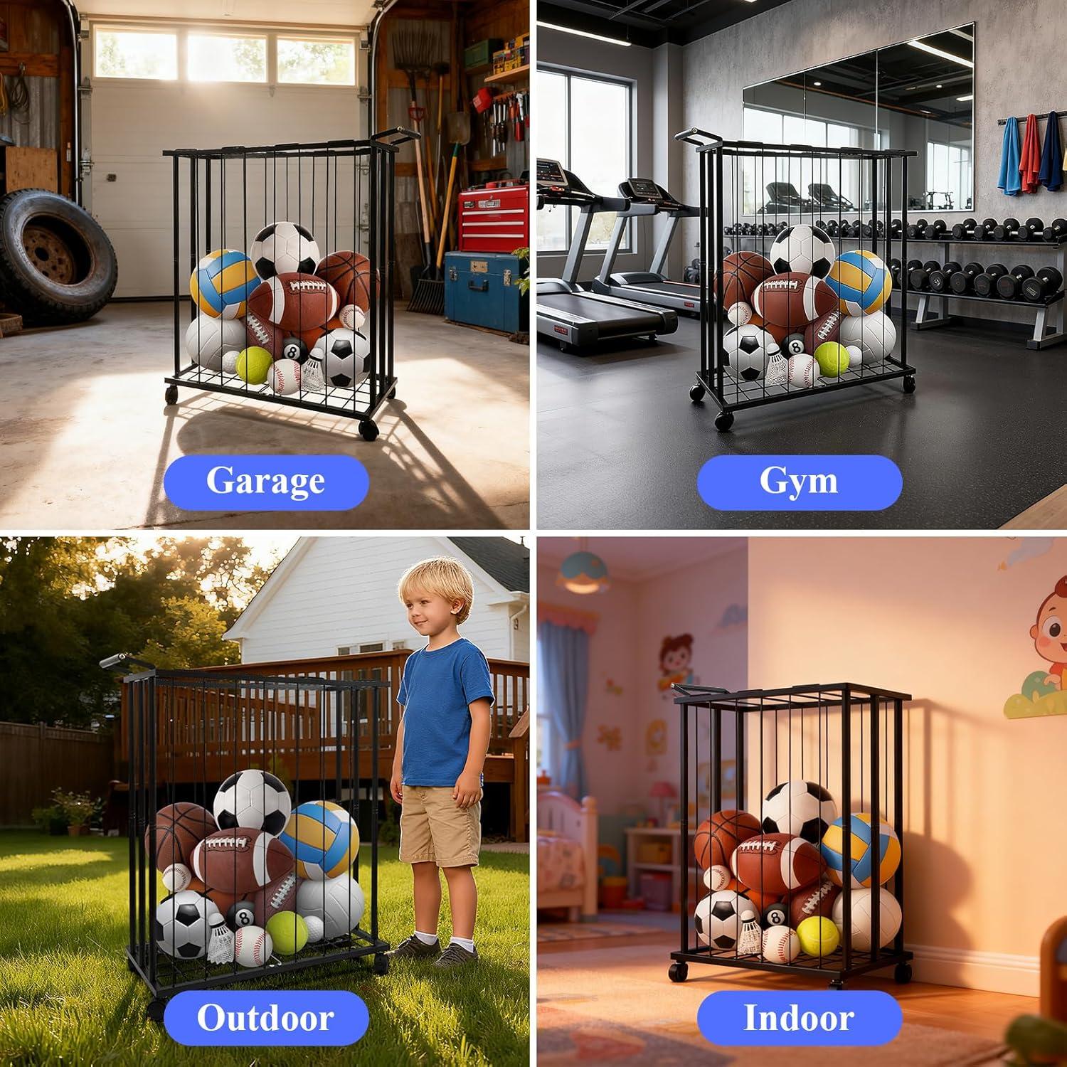 Estante de Almacenamiento de Pelotas URMMIY Grande 75.5x29x80cm