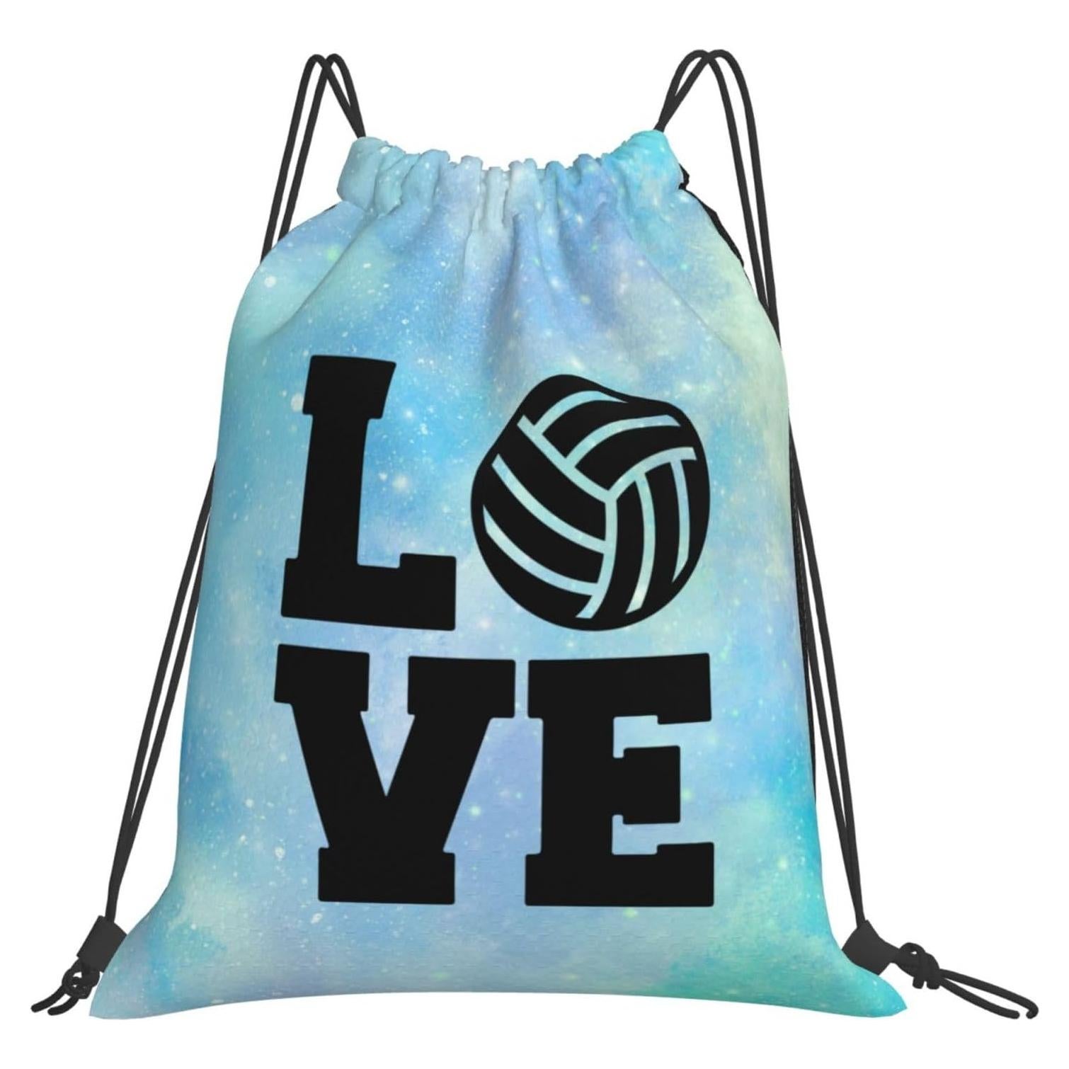 Bolsa de Cuerda Unisex AIMASTZ Love Volleyball 36x42cm