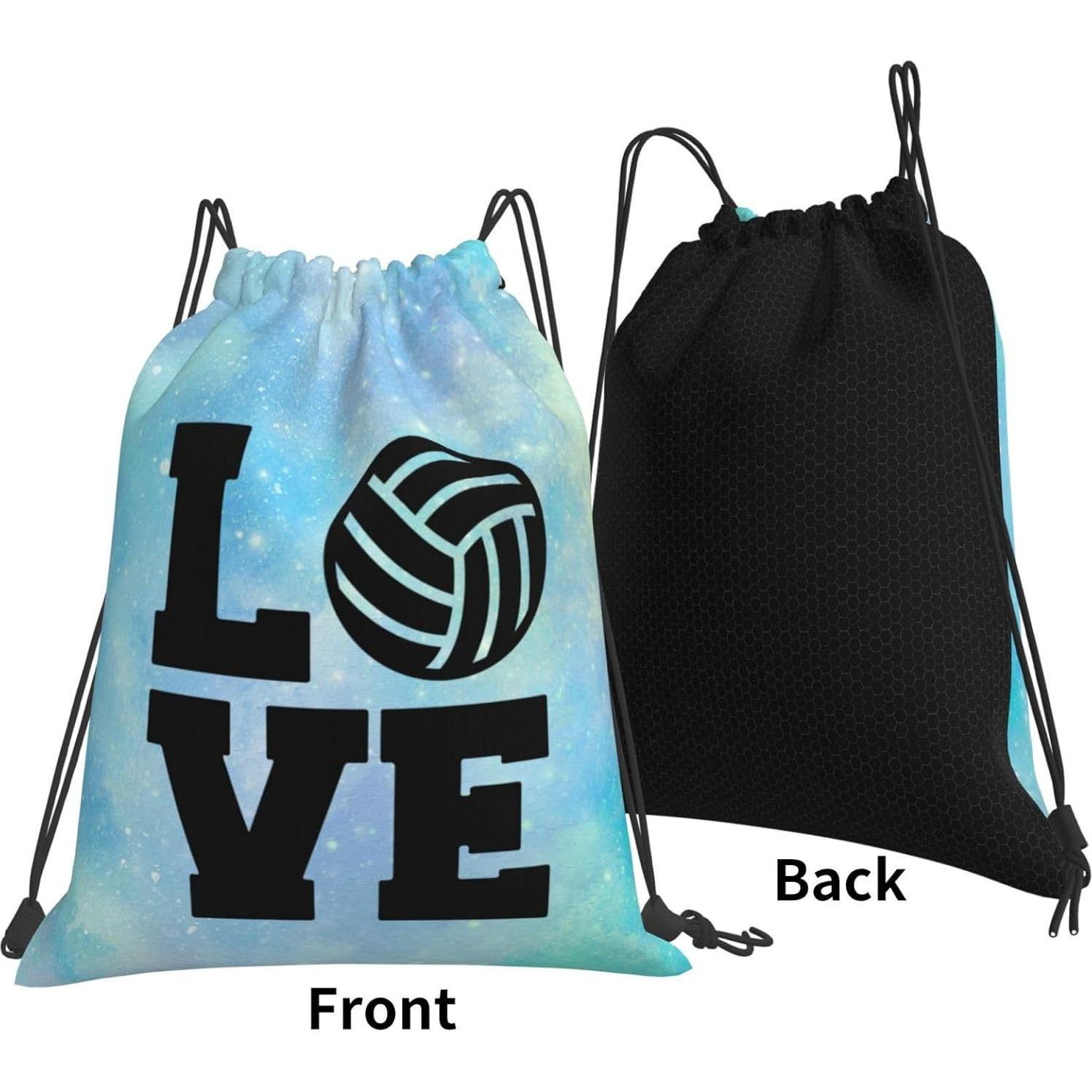 Bolsa de Cuerda Unisex AIMASTZ Love Volleyball 36x42cm