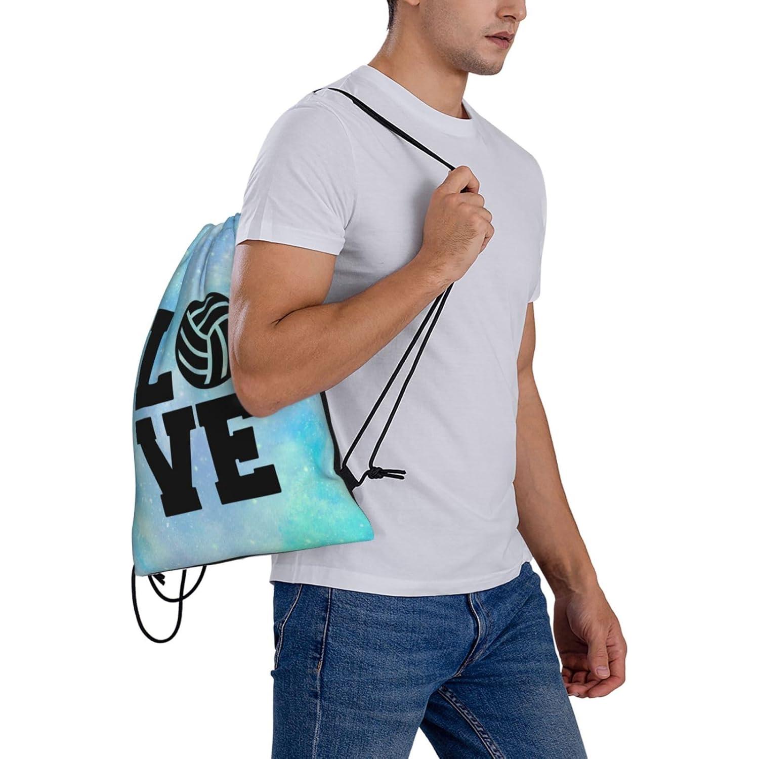 Bolsa de Cuerda Unisex AIMASTZ Love Volleyball 36x42cm