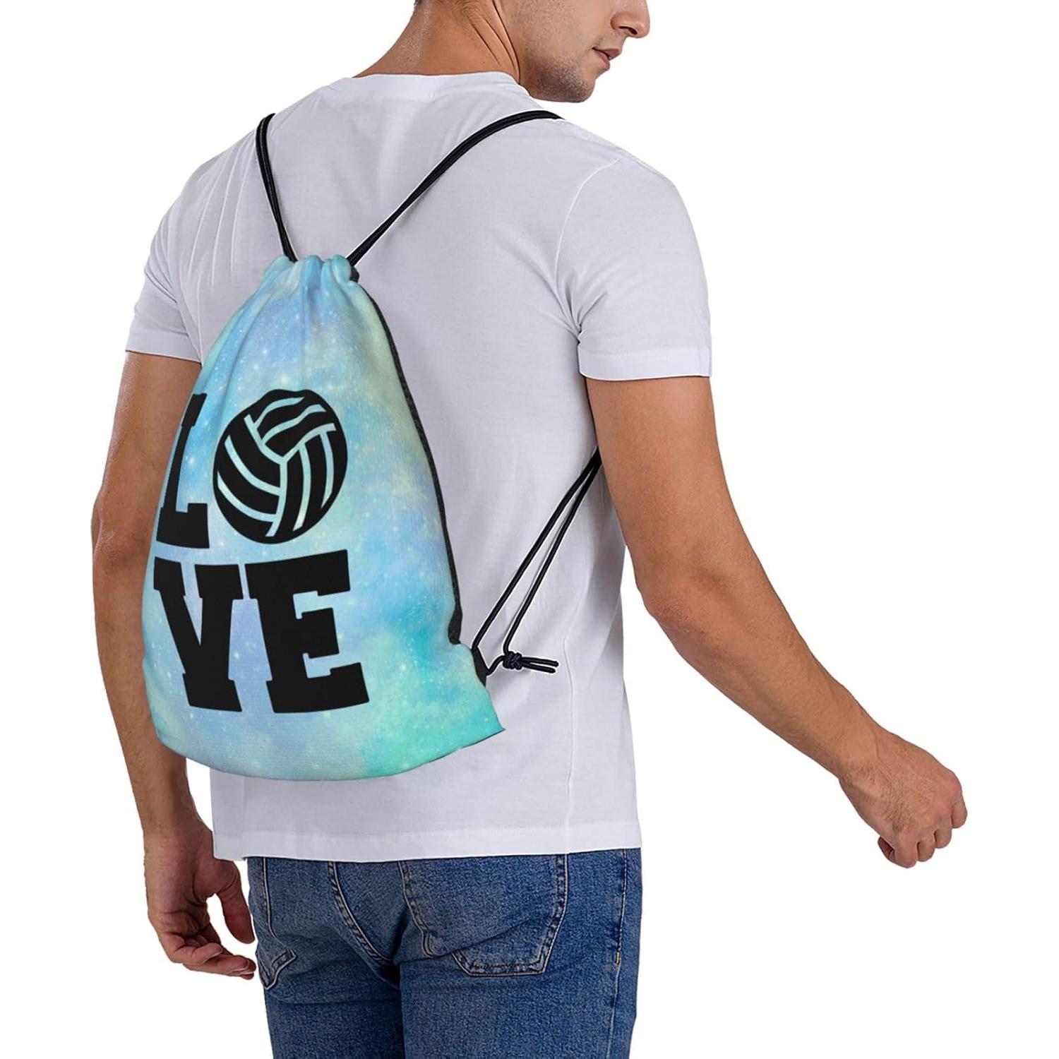 Bolsa de Cuerda Unisex AIMASTZ Love Volleyball 36x42cm