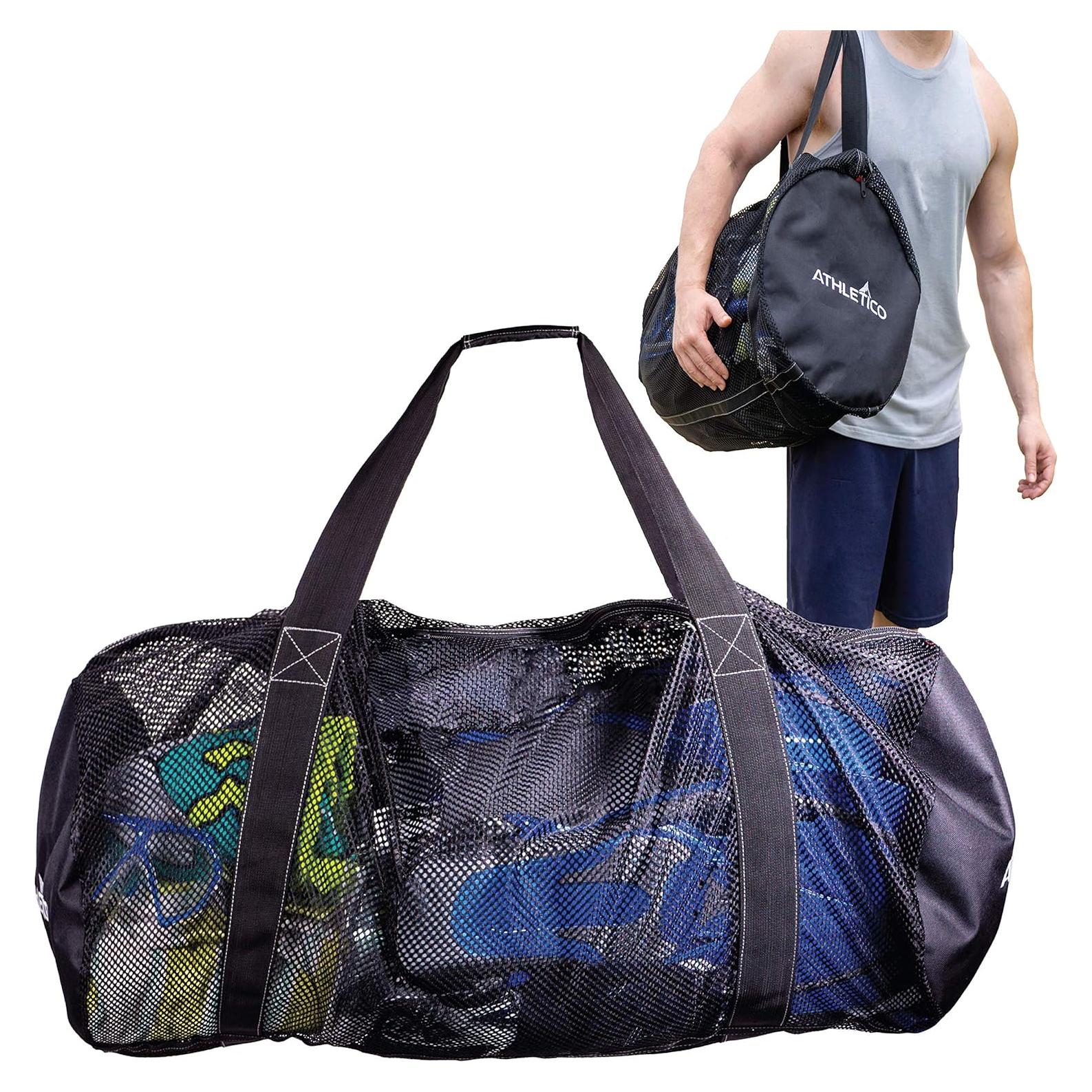 Bolsa Duffle de Malla Athletico XL para Buceo y Snorkel 94cm