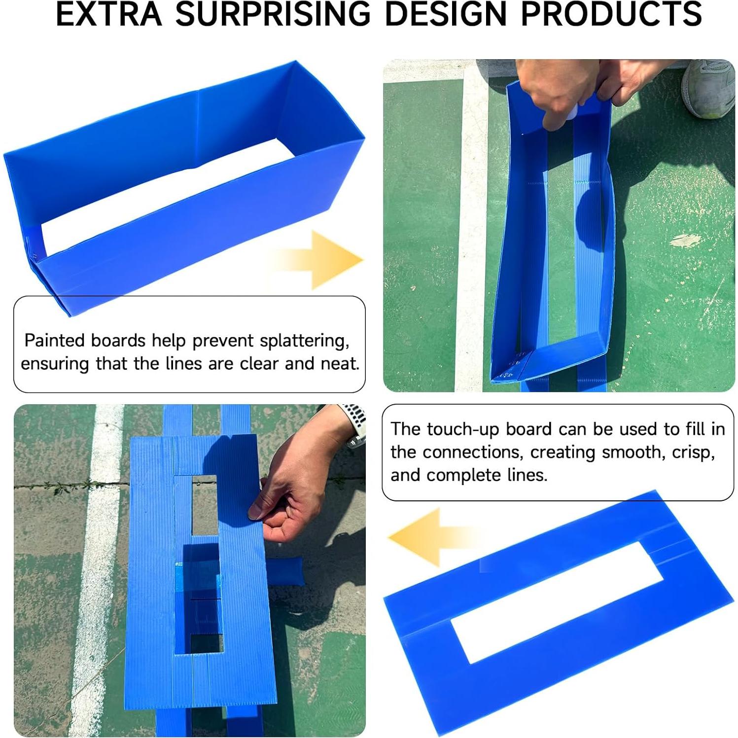Kit de Marcado de Cancha de Baloncesto FrameFirm - Plástico Reutilizable