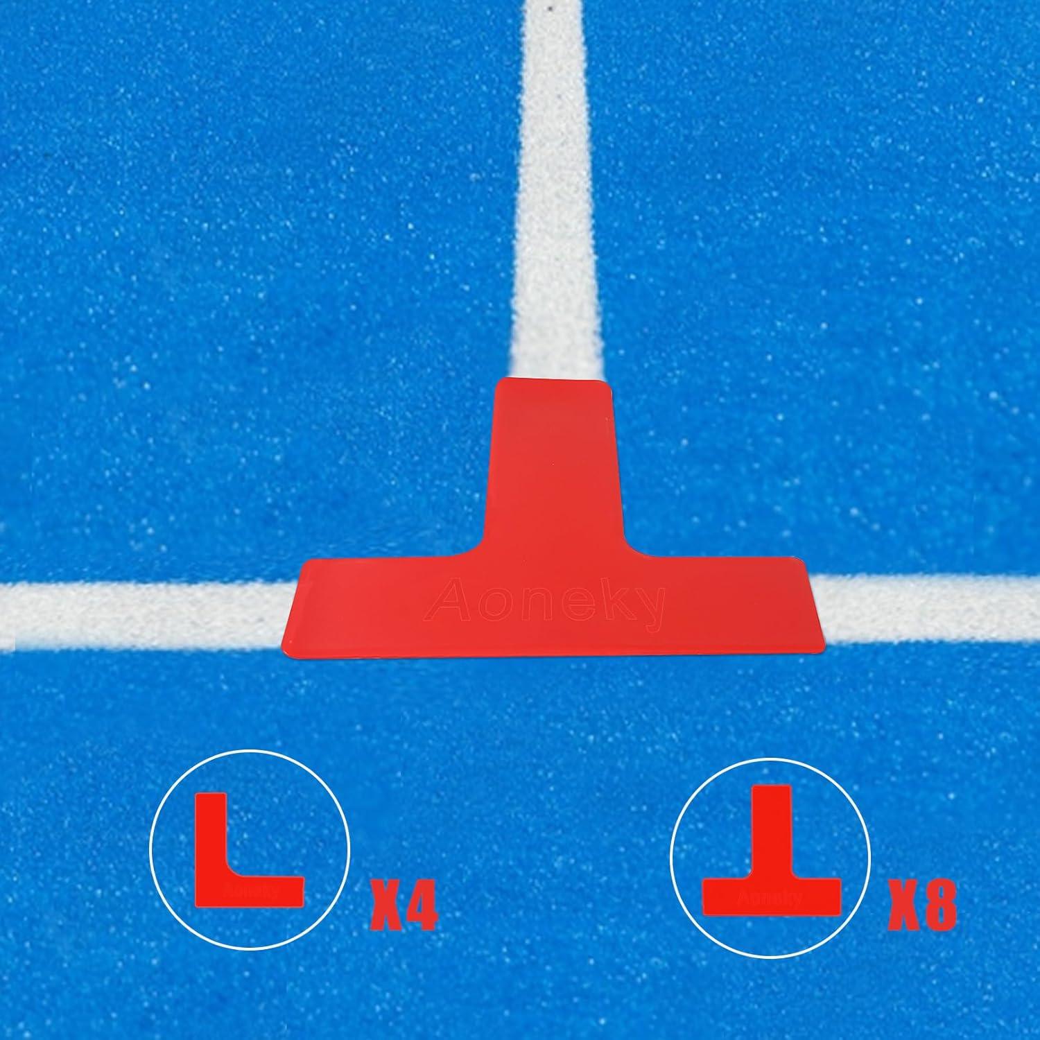 Kit de Marcadores de Cancha de Pickleball Aoneky - 12 Piezas