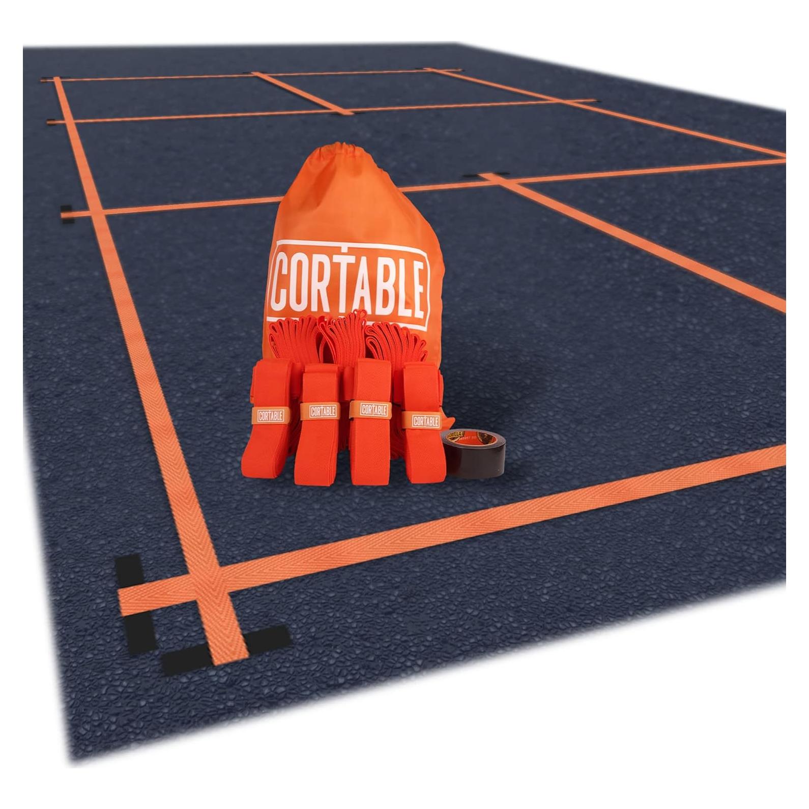 Kit de Líneas de Cancha de Pickleball CORTABLE - Portátil y Ligero