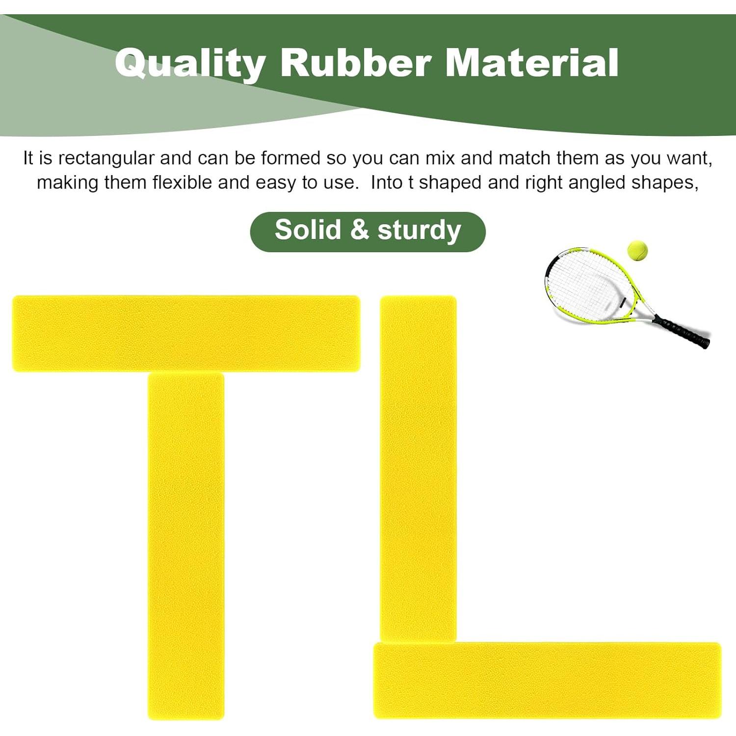 Kit de Marcadores de Línea de Cancha AojSup 24 Pcs Amarillo