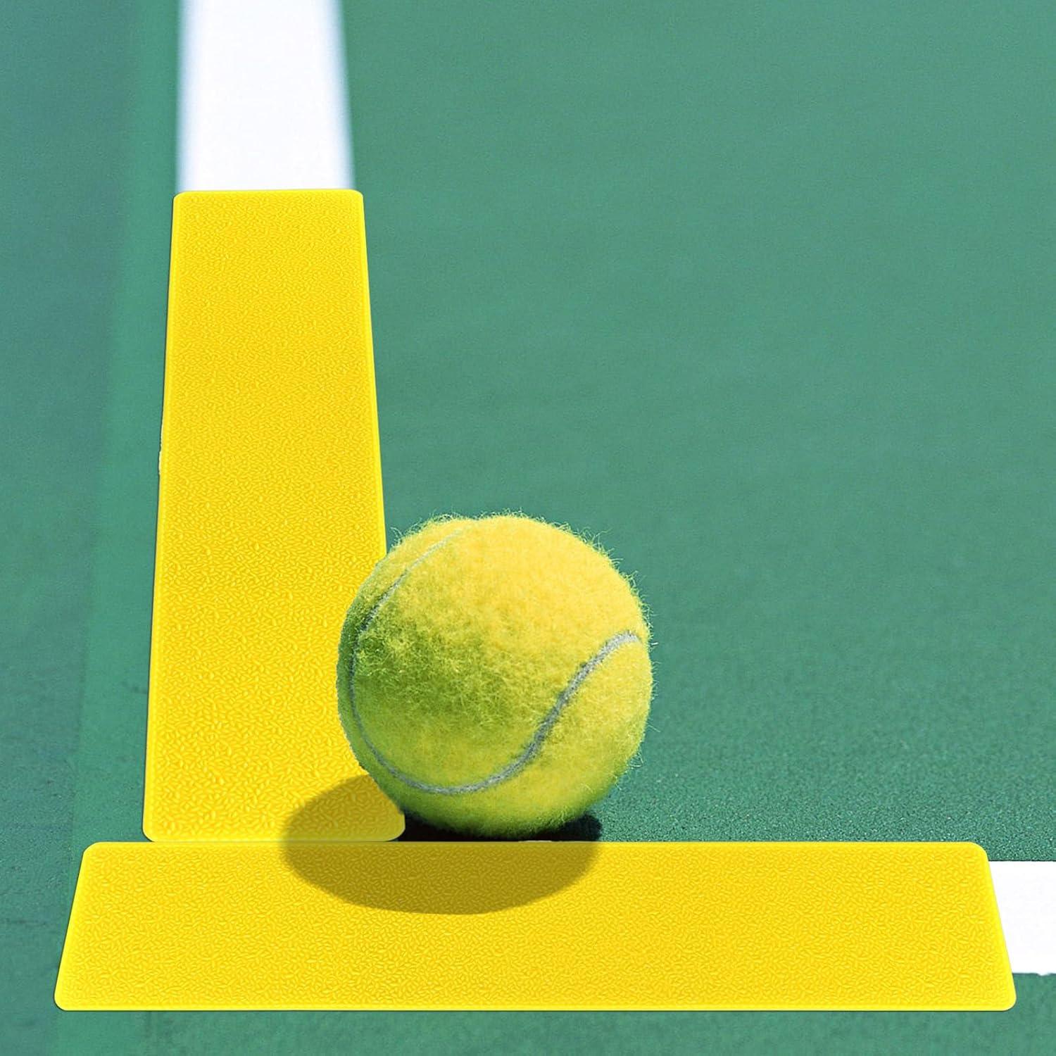 Kit de Marcadores de Línea de Cancha AojSup 24 Pcs Amarillo