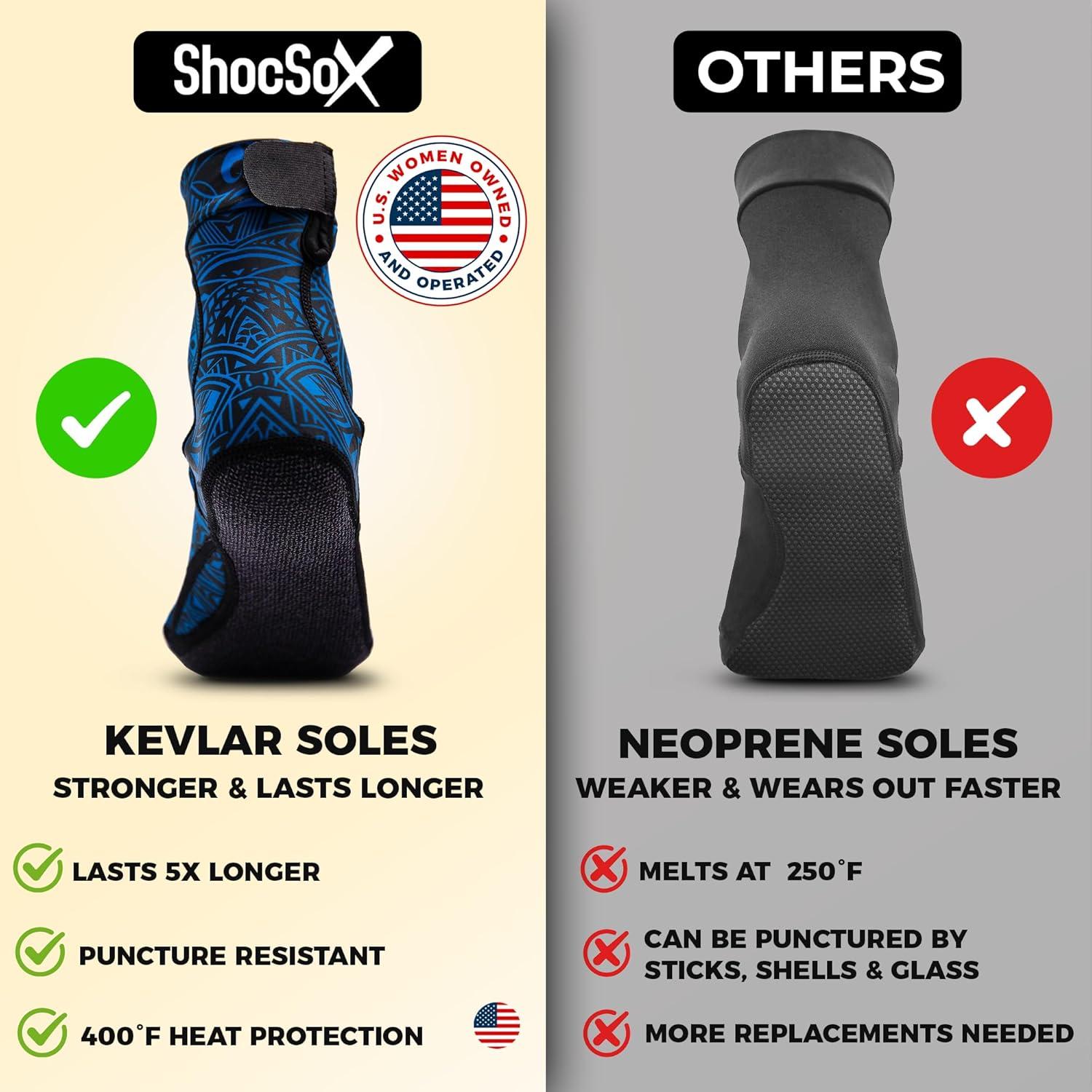 Calcetines de Voleibol de Playa ShocSox Talla Grande Azul