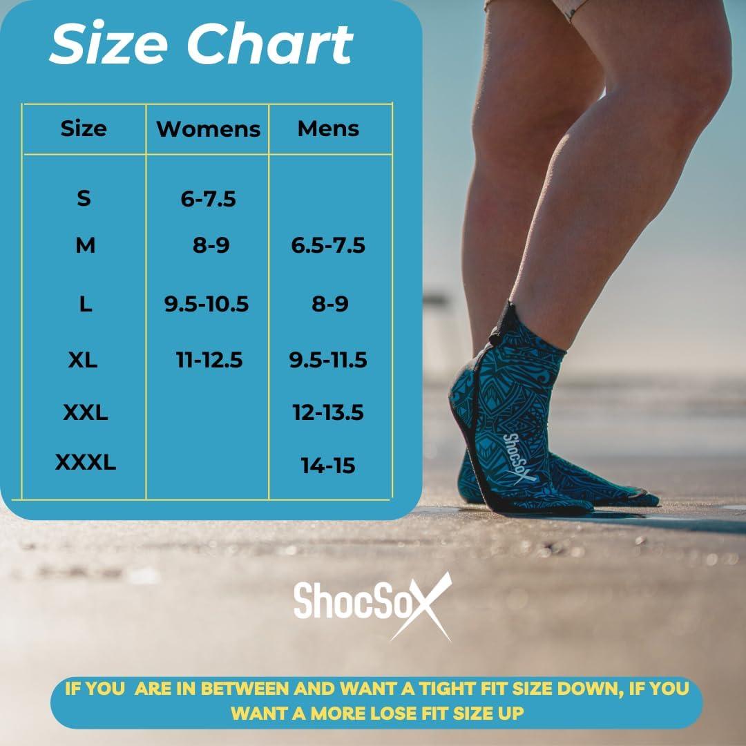 Calcetines de Voleibol de Playa ShocSox Talla Grande Azul