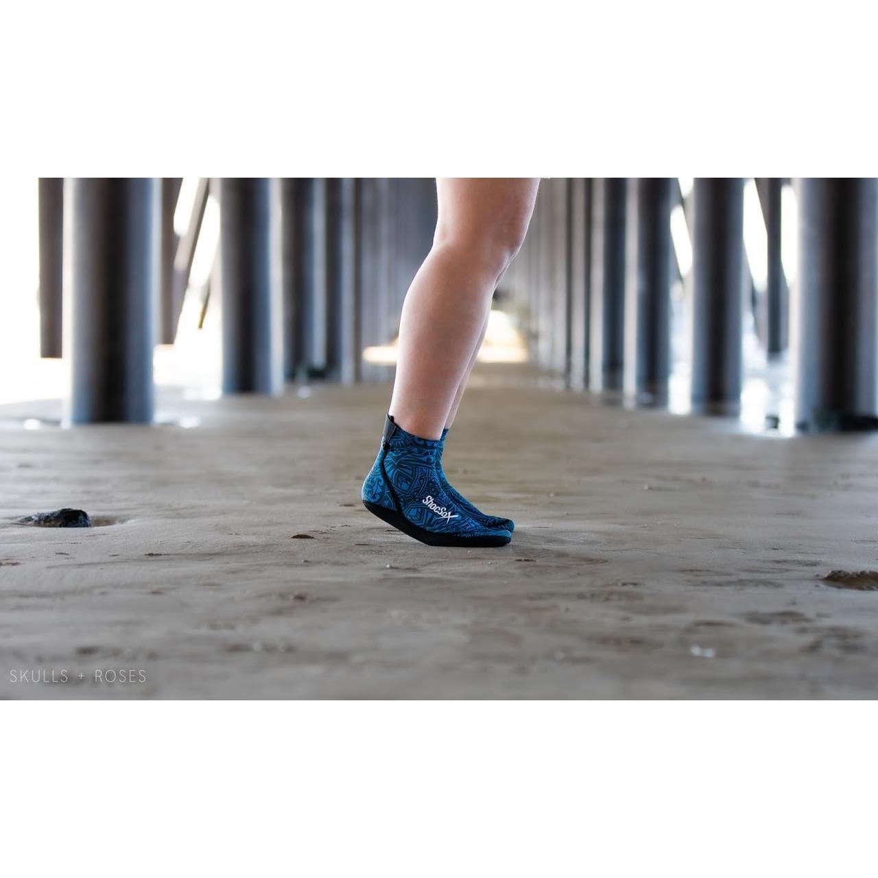 Calcetines de Voleibol de Playa ShocSox Talla Grande Azul