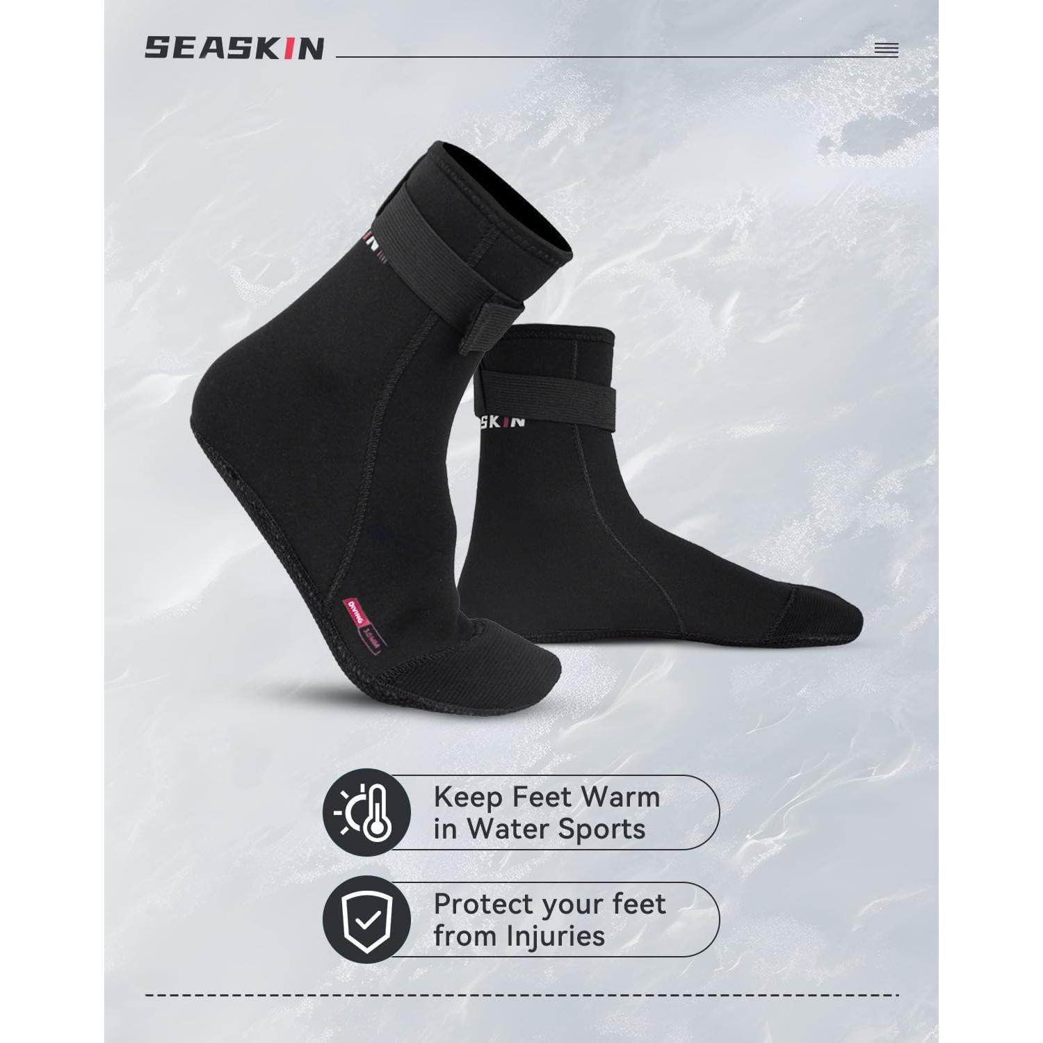 Calcetines de Neopreno Seaskin 3mm para Playa y Deportes