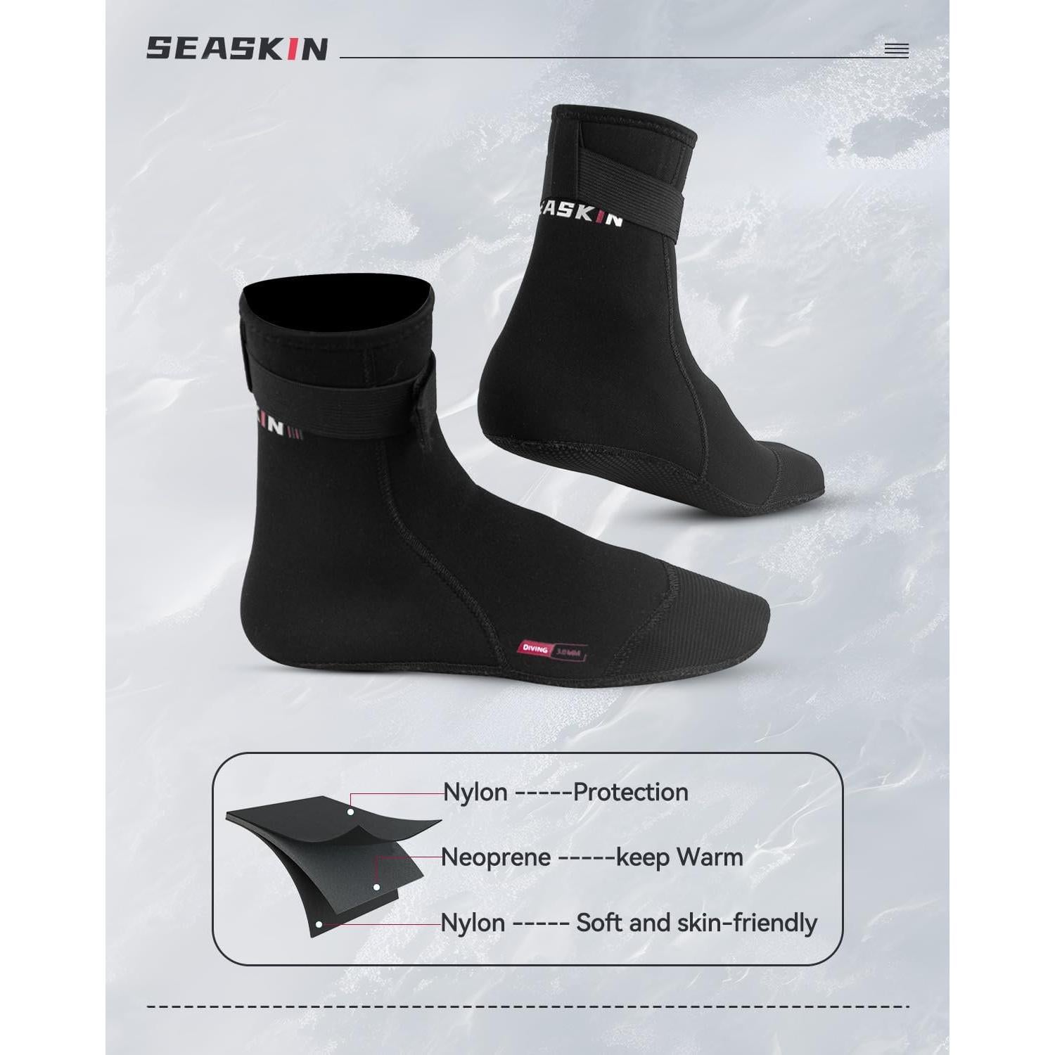 Calcetines de Neopreno Seaskin 3mm para Playa y Deportes