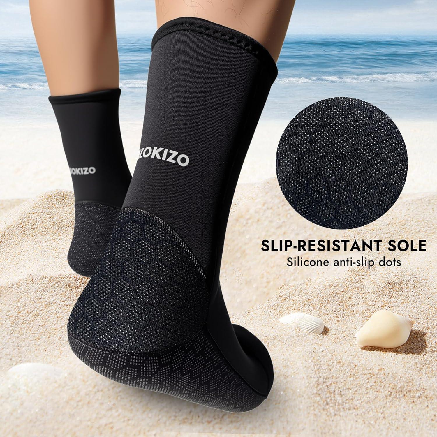 Calcetines de Buceo Neopreno 3mm Dizokizo Antideslizantes