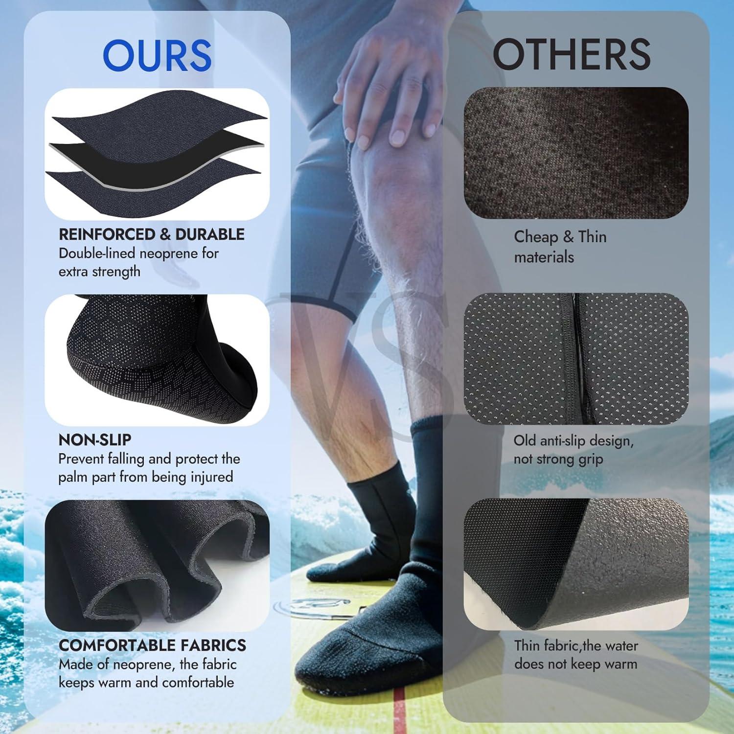 Calcetines de Buceo Neopreno 3mm Dizokizo Antideslizantes