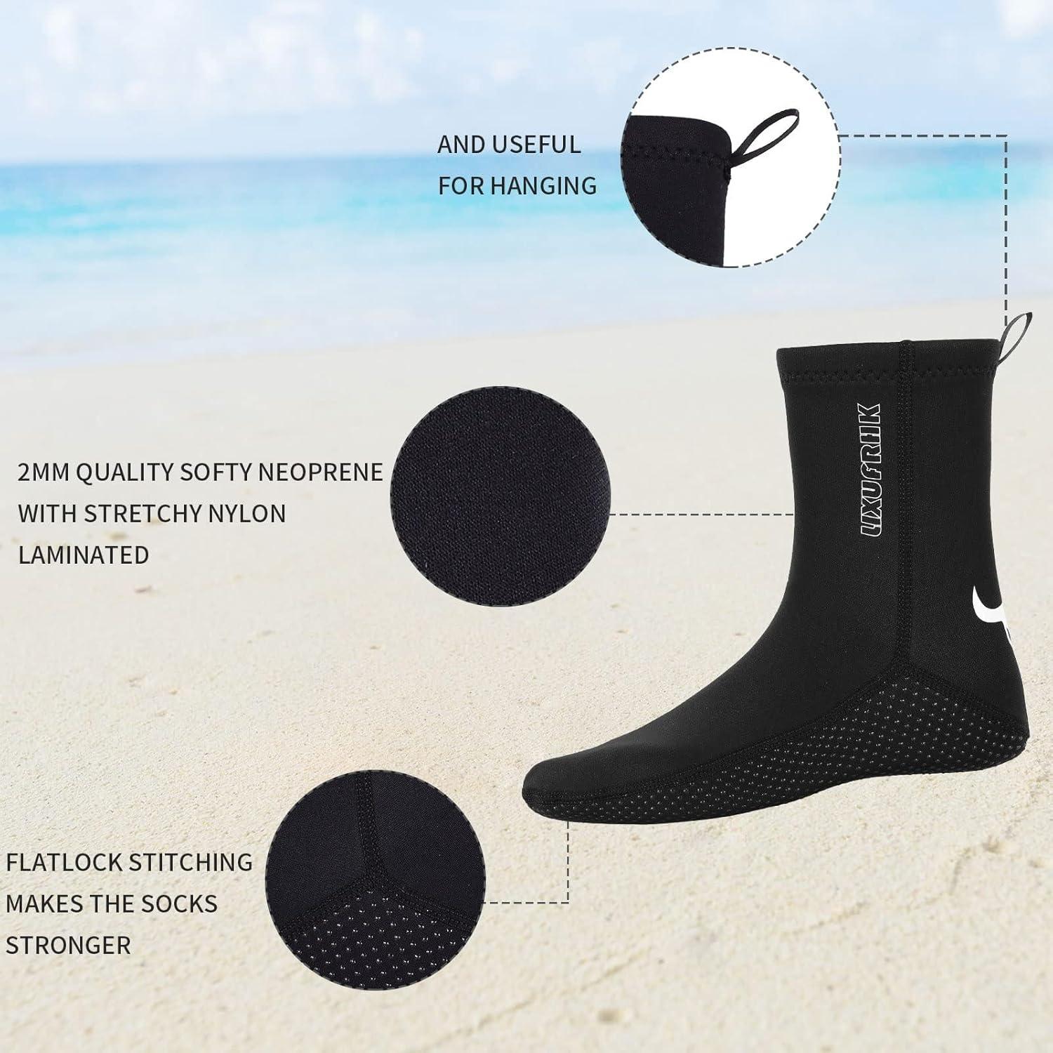 Calcetines de Neopreno 2MM LIXUFRHK para Buceo y Playa