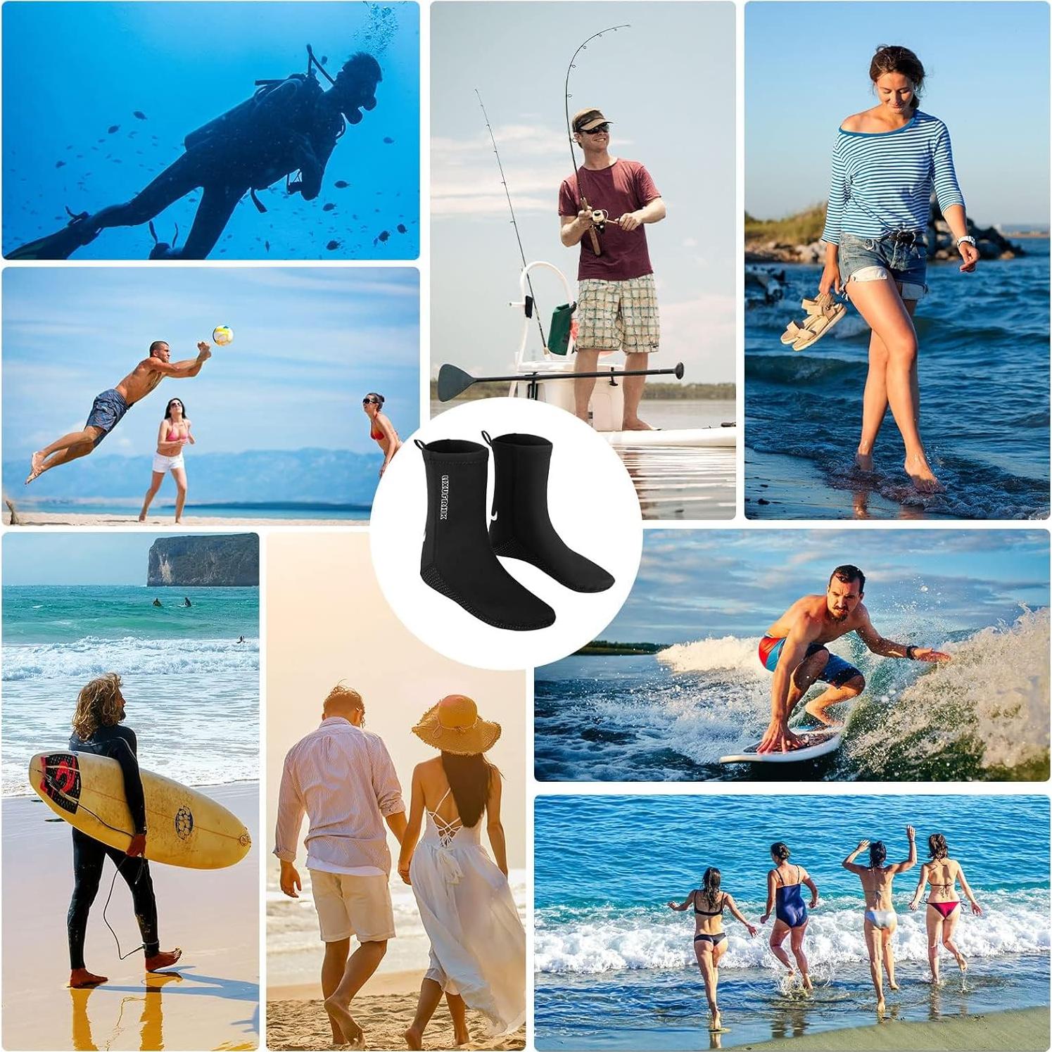 Calcetines de Neopreno 2MM LIXUFRHK para Buceo y Playa