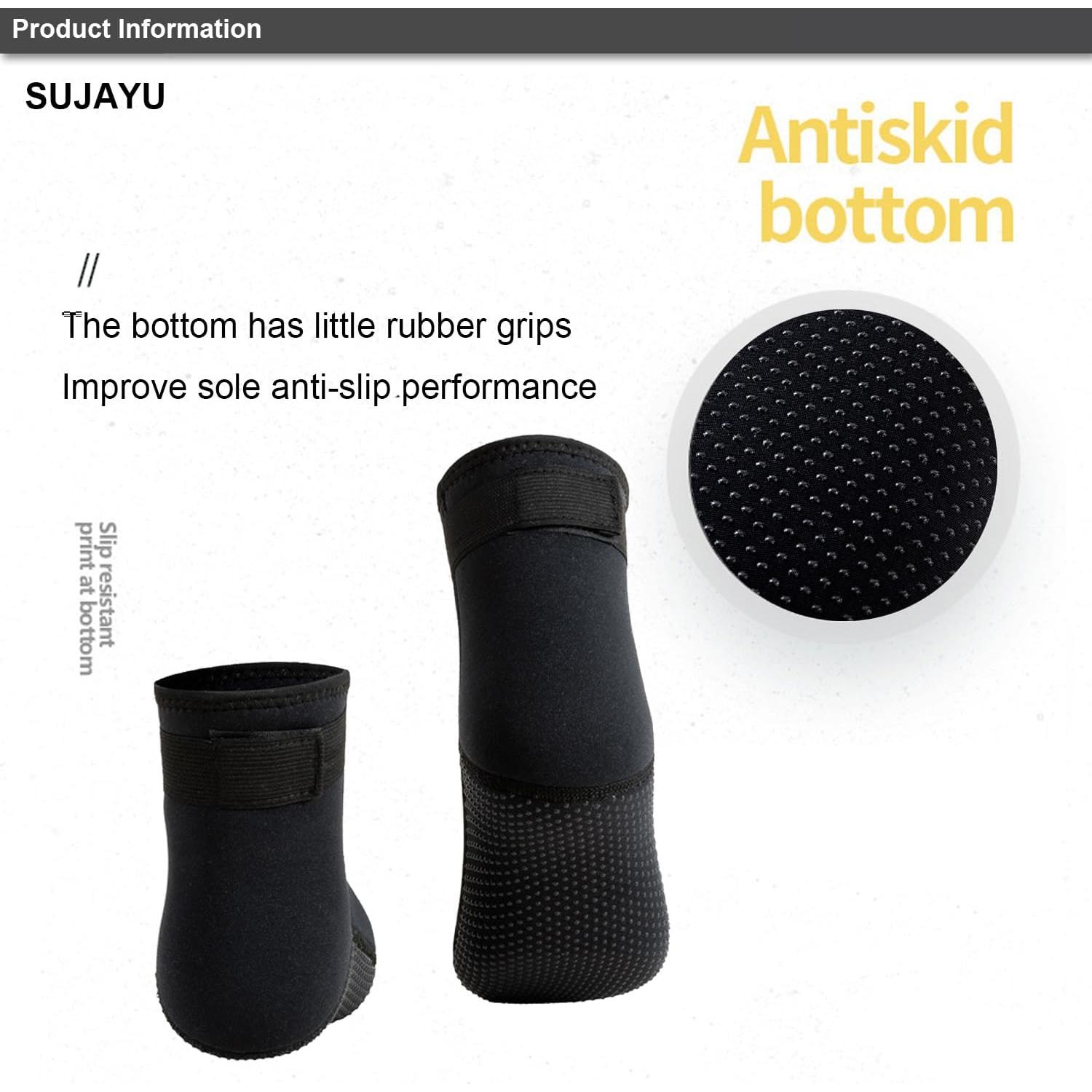 Calcetines de Neopreno 3mm SUJAYU para Buceo y Surf Unisex