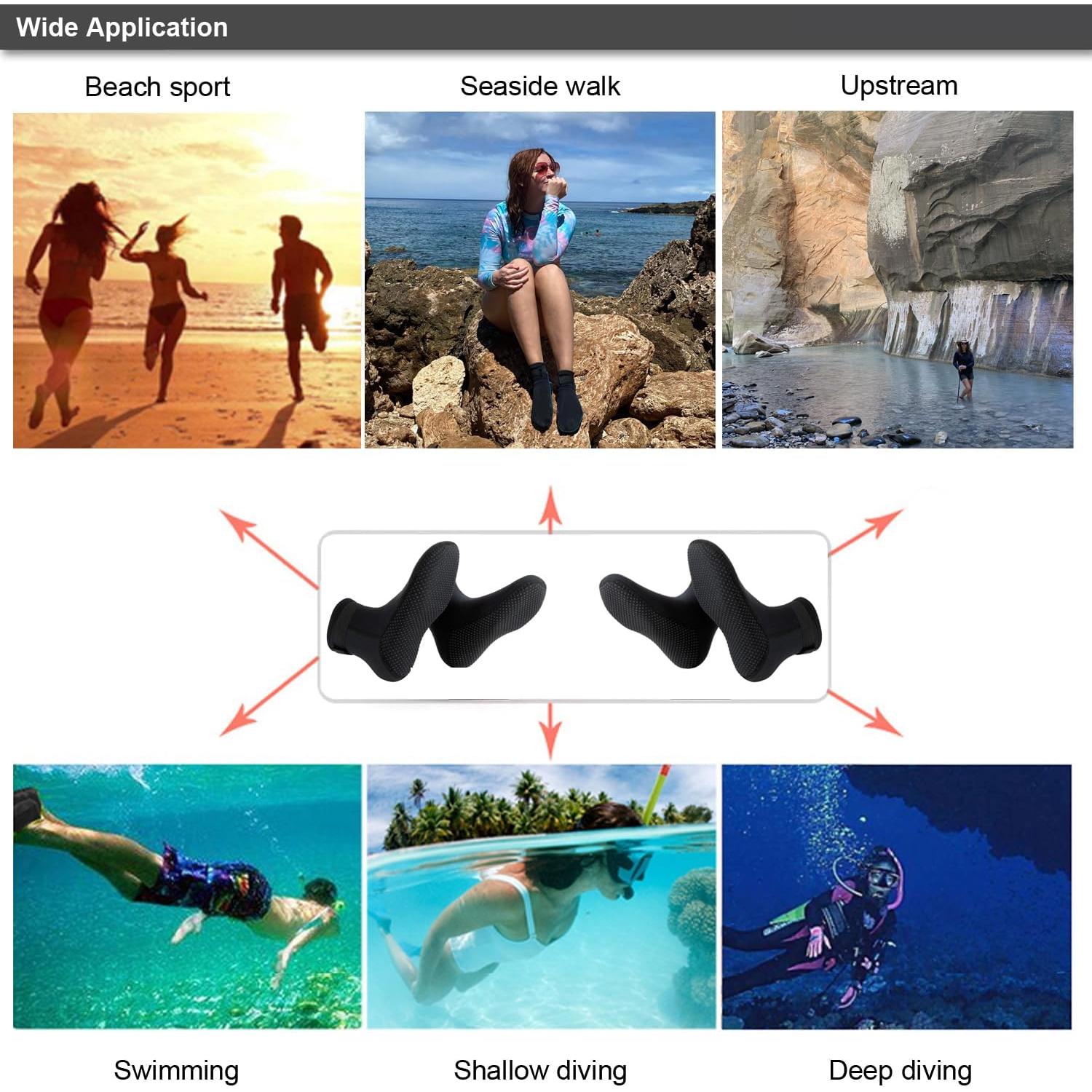 Calcetines de Neopreno 3mm SUJAYU para Buceo y Surf Unisex