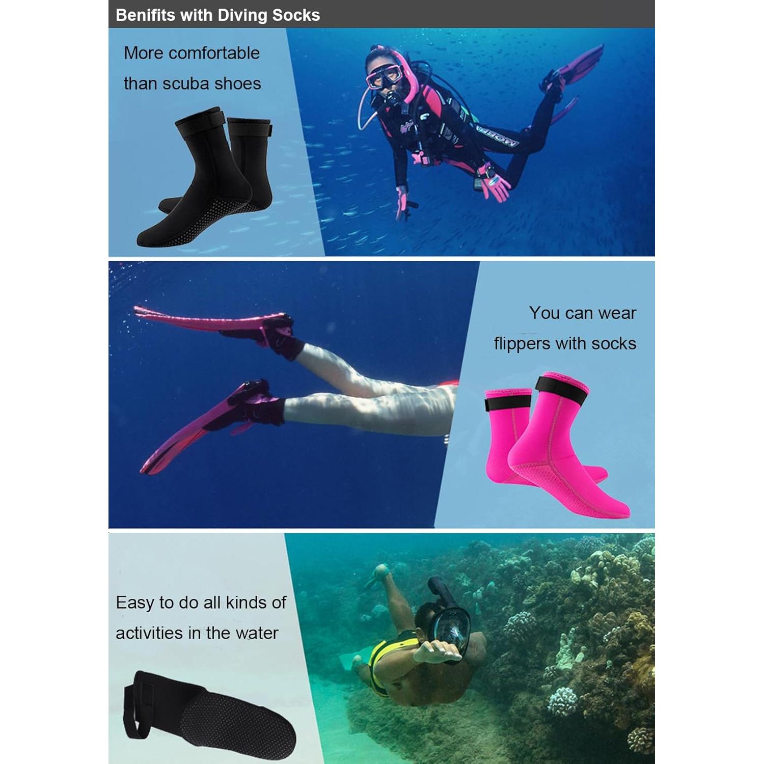 Calcetines de Neopreno 3mm SUJAYU para Buceo y Surf Unisex
