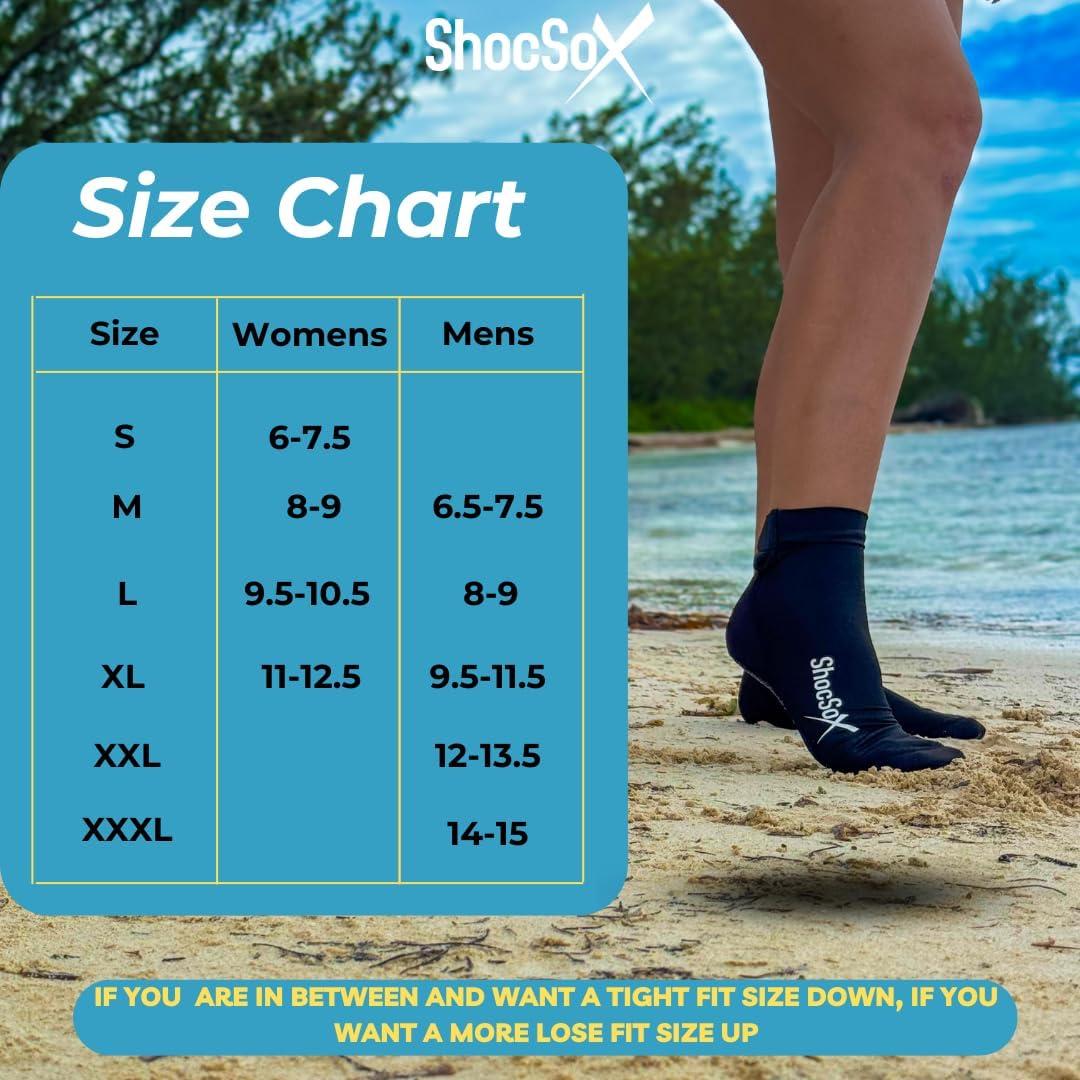 Calcetines de Playa ShocSox para Voleibol y Fútbol - Negro