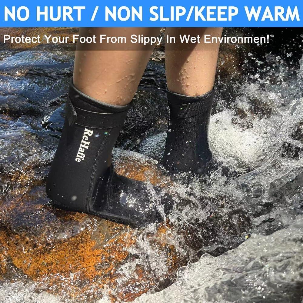 Calcetines de Agua Neopreno 3mm ReHaffe para Deportes Acuáticos