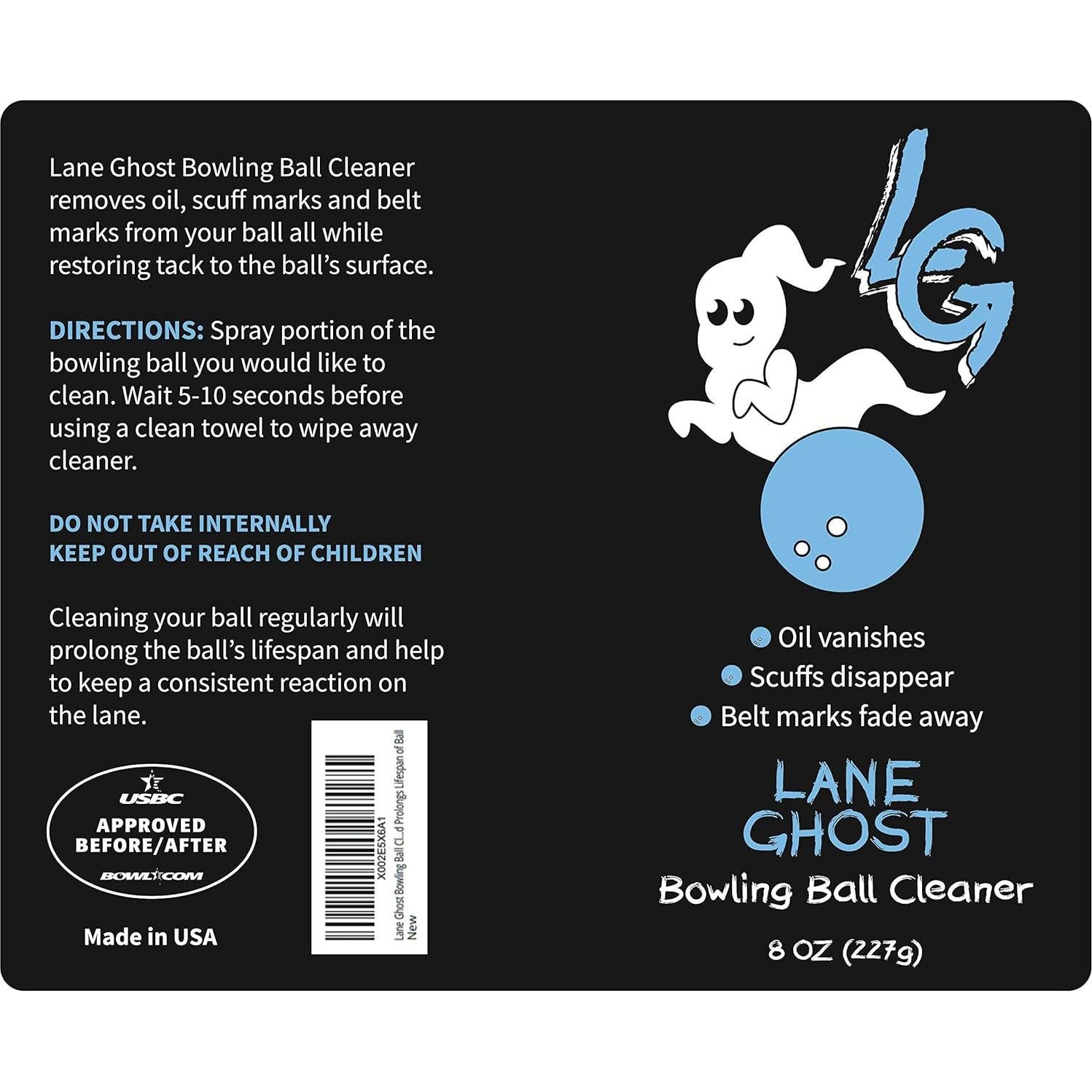 Kit de Spray Limpiador de Pelotas de Bowling Lane Ghost - 2 Unidades