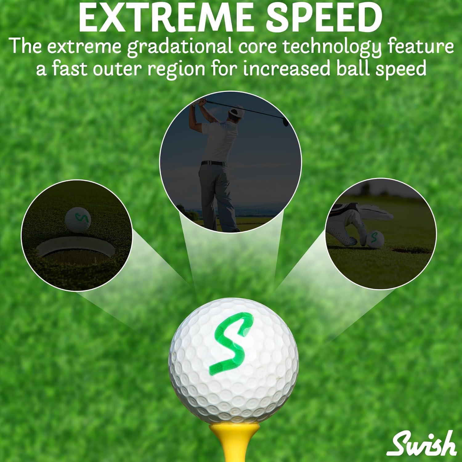 Limpiador de Pelotas de Golf Portátil Swish - Clip-On Verde