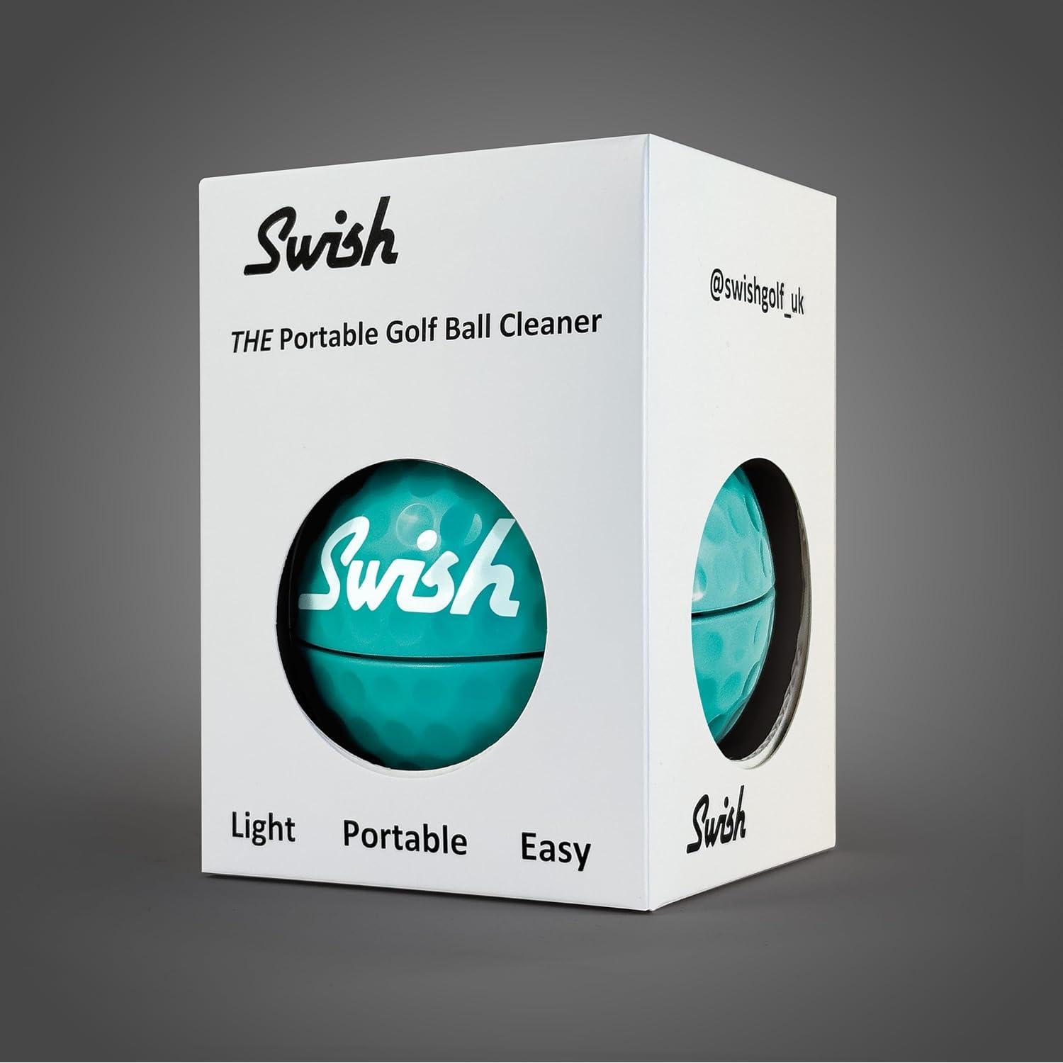 Limpiador de Pelotas de Golf Portátil Swish - Clip-On Verde