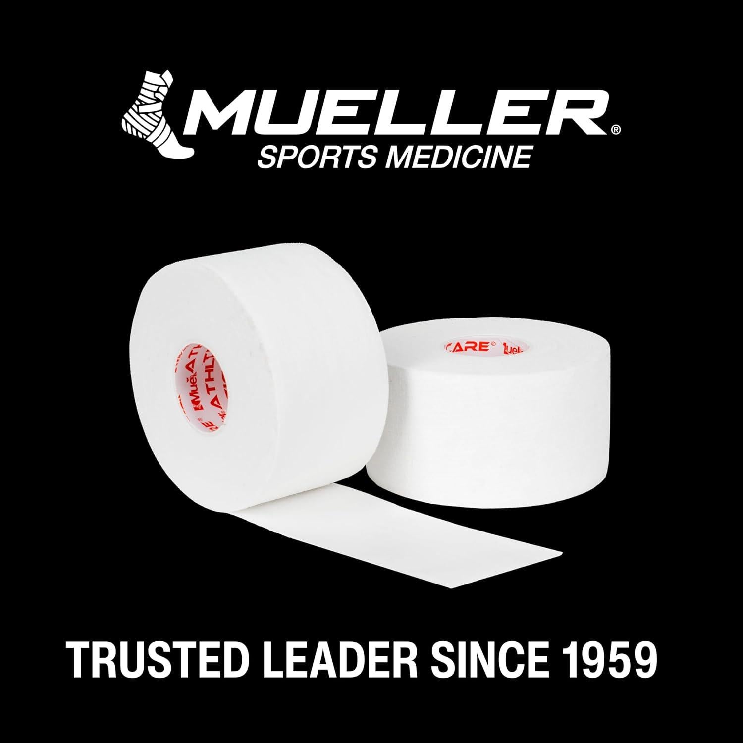 Cinta Atlética Premium Mueller 3.81 cm x 13.72 m - Paquete 10