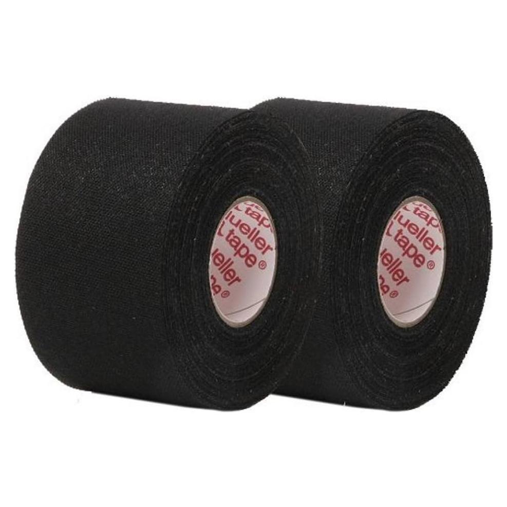 Cinta Atlética Negra Mueller 3.81cm x 9.14m - 2 Paquetes