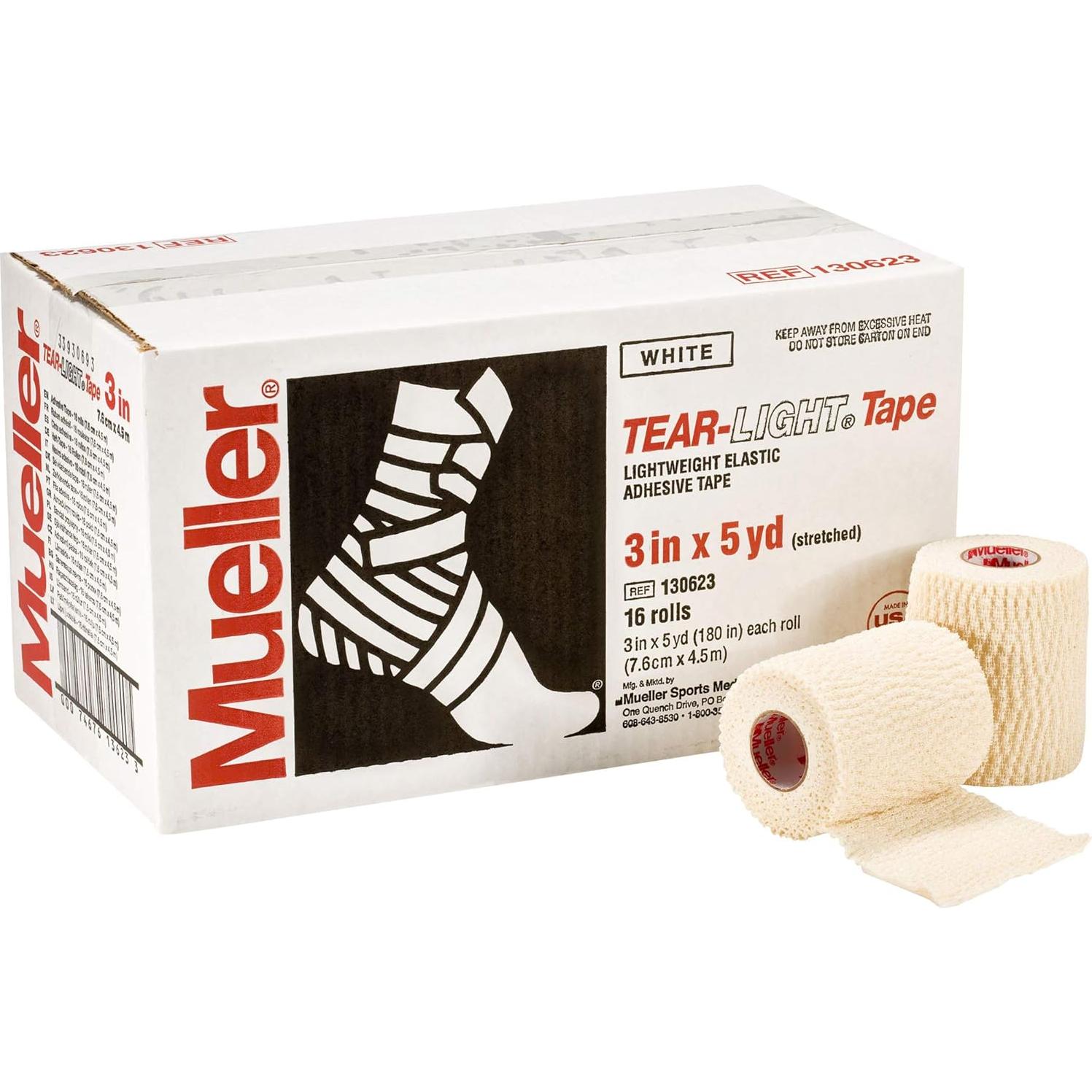 Cinta Adhesiva Deportiva Mueller Tear-Light 7.62 cm x 4.57 m