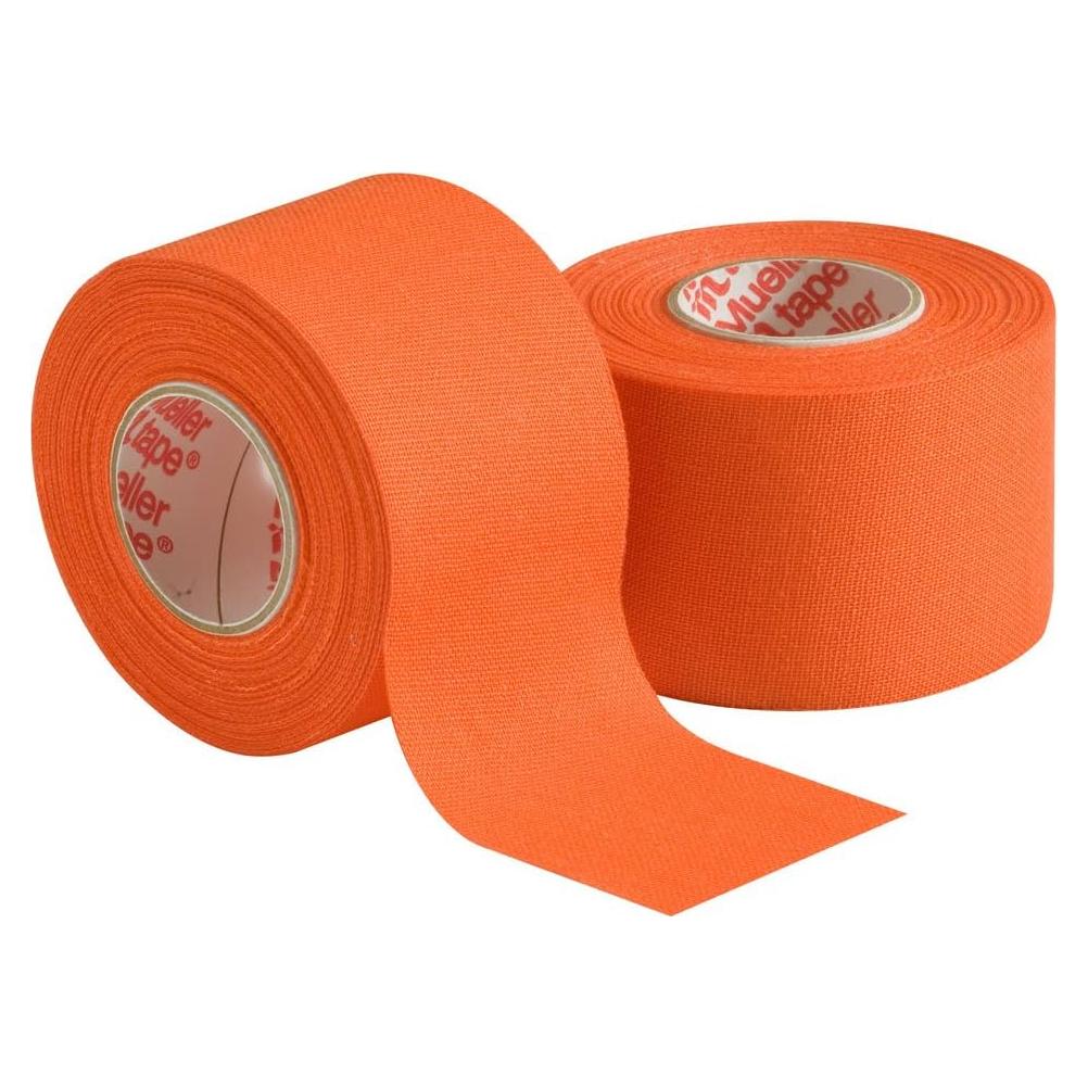 Cinta atlética Mueller 1.5" x 10yds, 2 rollos, naranja