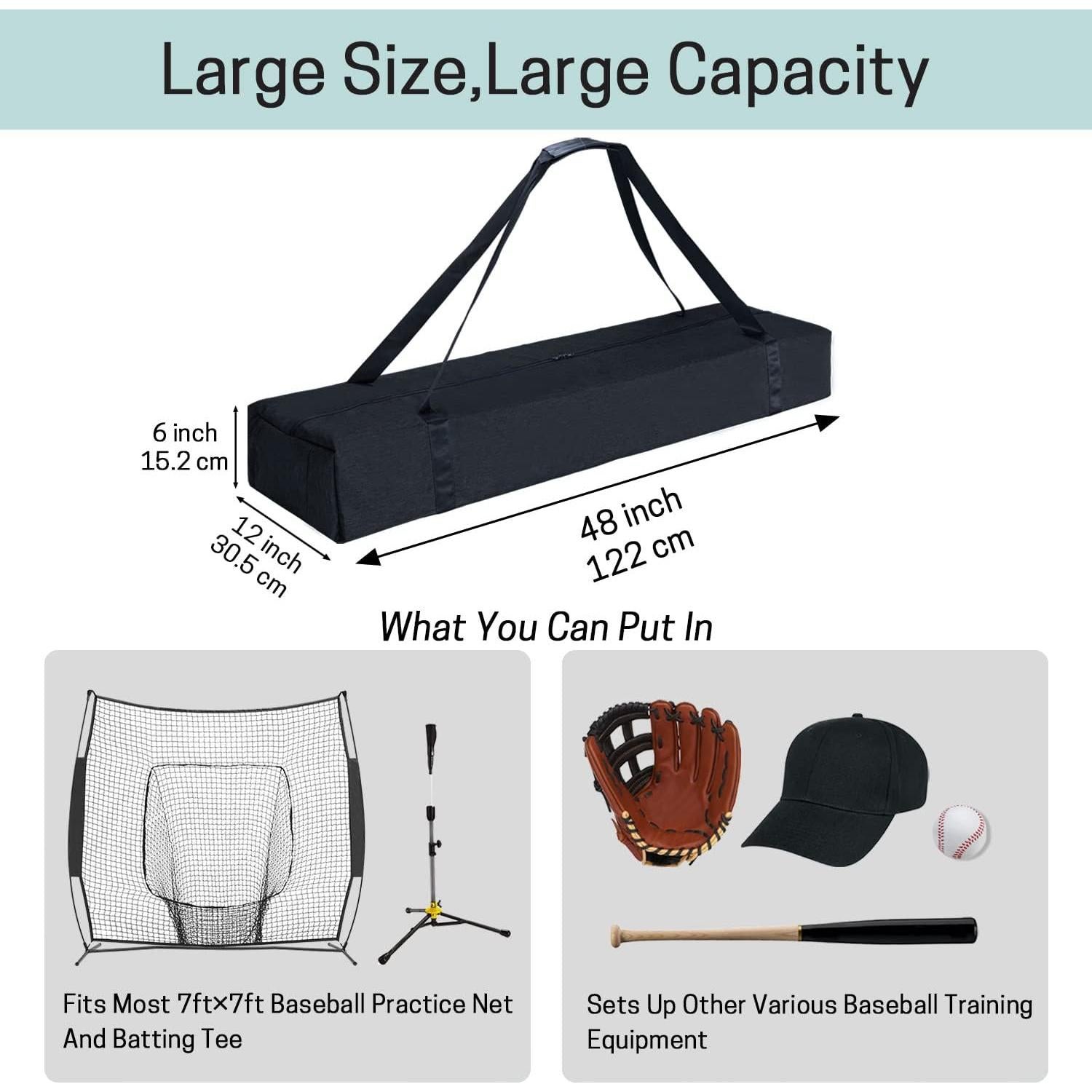 Bolsa de Reemplazo VISEMAN para Red de Béisbol 121.9x30.5cm