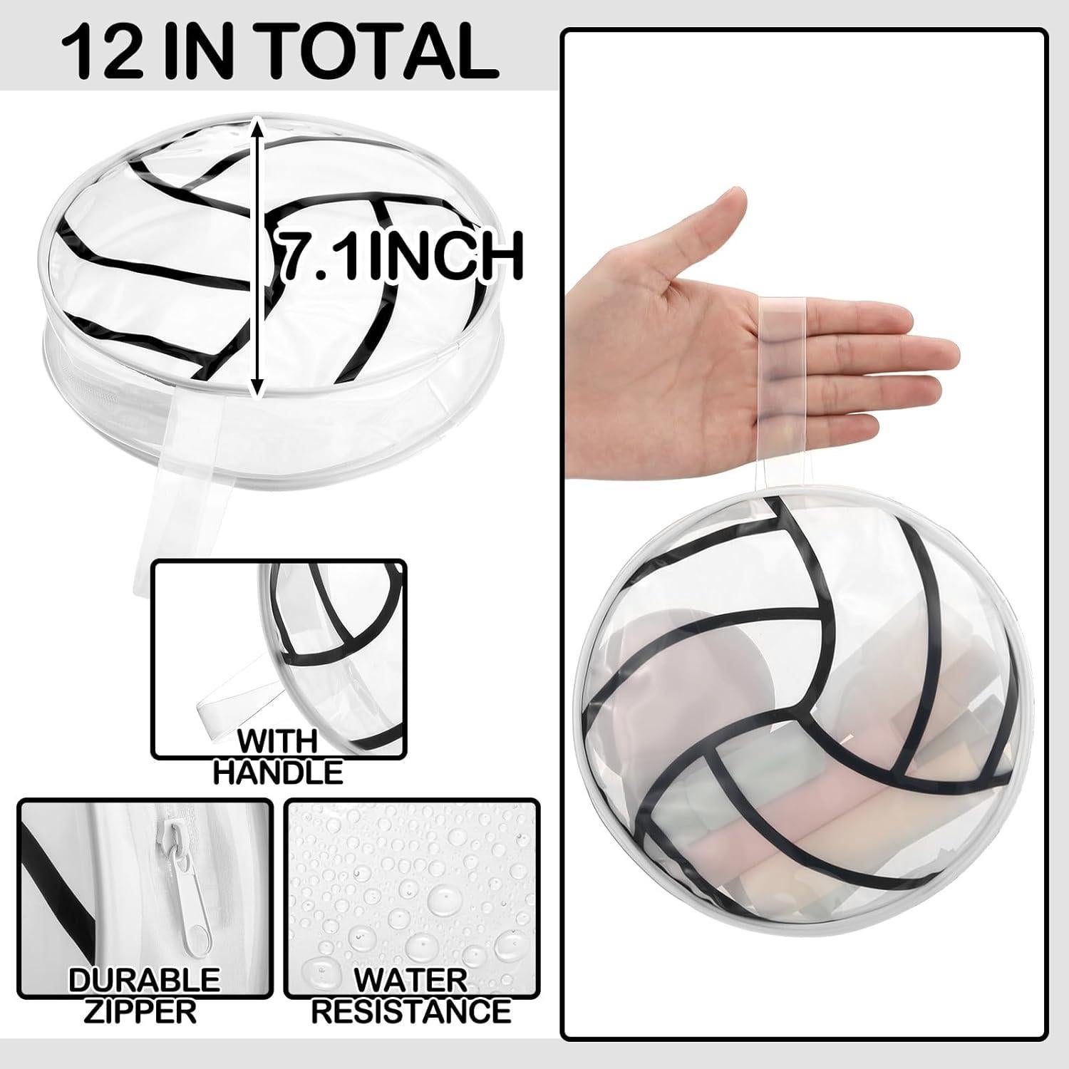 Bolsa de Cosméticos Reginary 12 Pcs Voleibol PVC 18cm