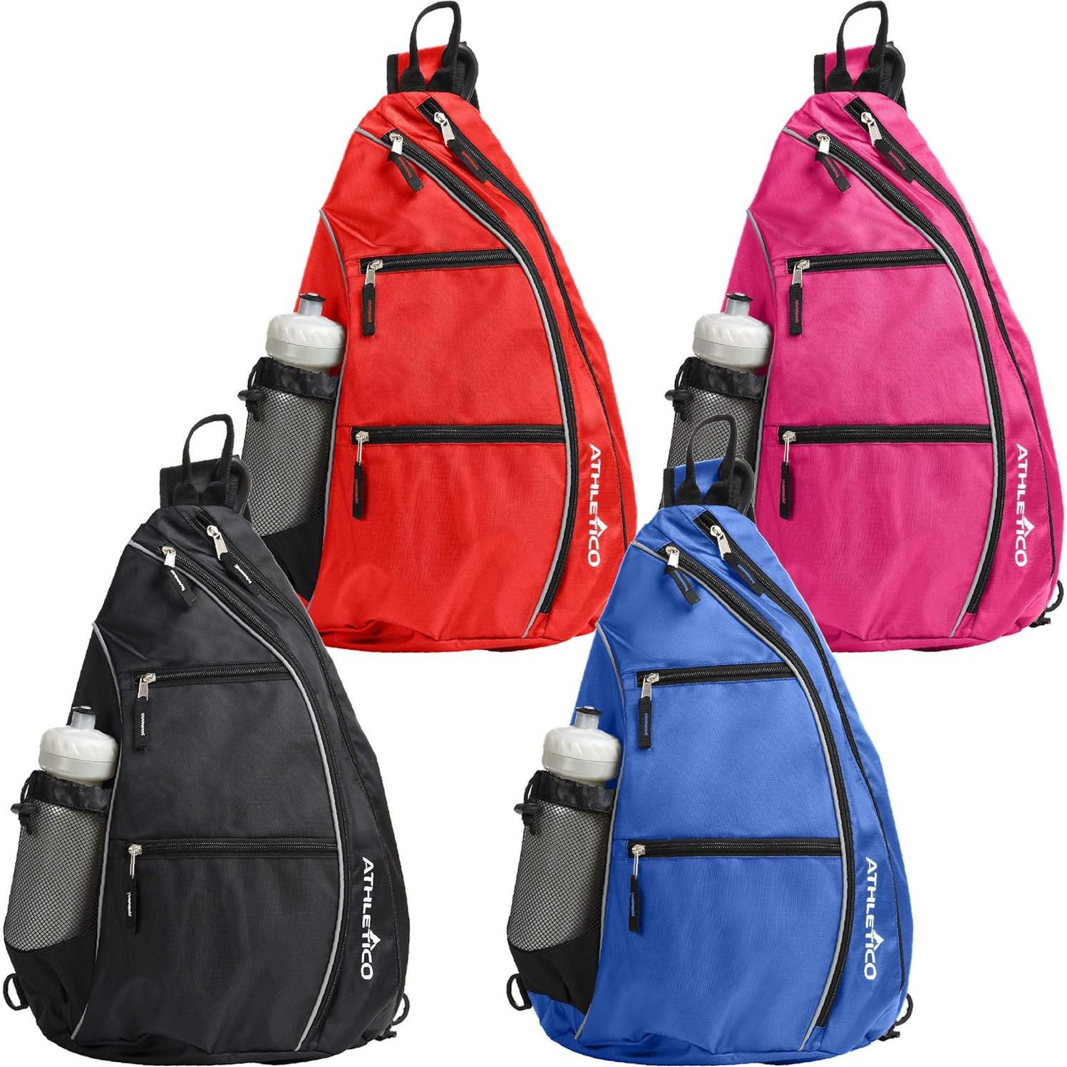 Bolsa Sling Athletico Negra - Mochila Crossbody para Deportes