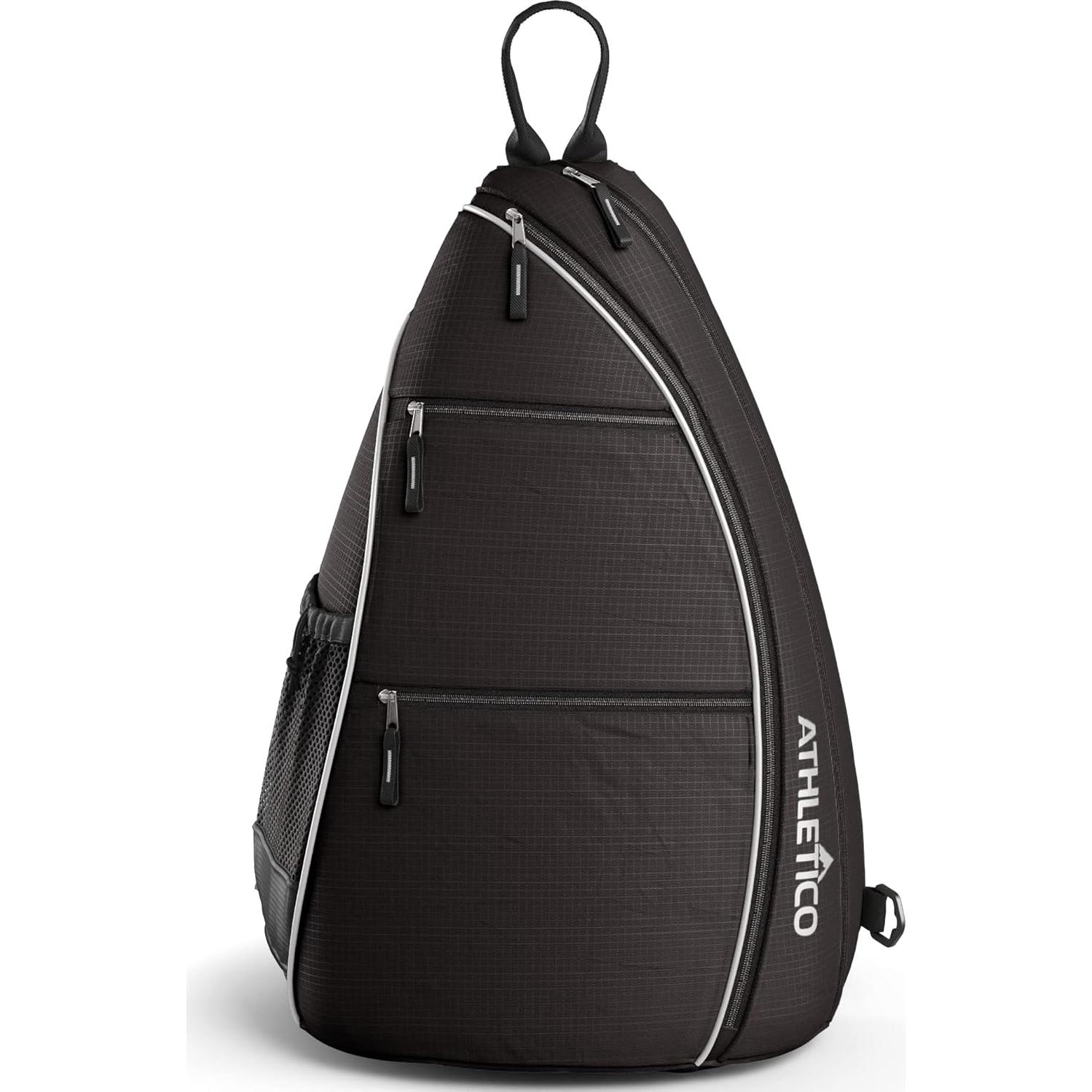 Bolsa Sling Athletico Negra - Mochila Crossbody para Deportes