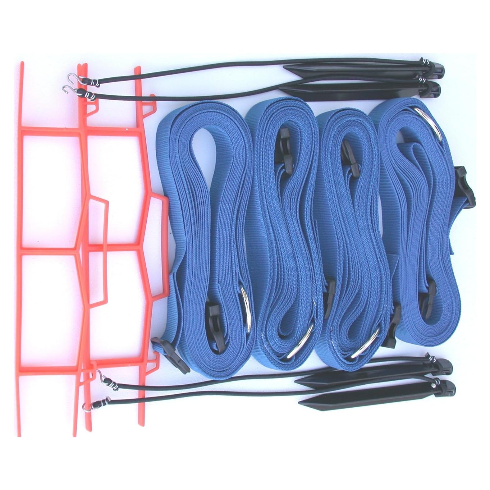 Línea de cancha de arena ajustable Home Court 9.14 m azul