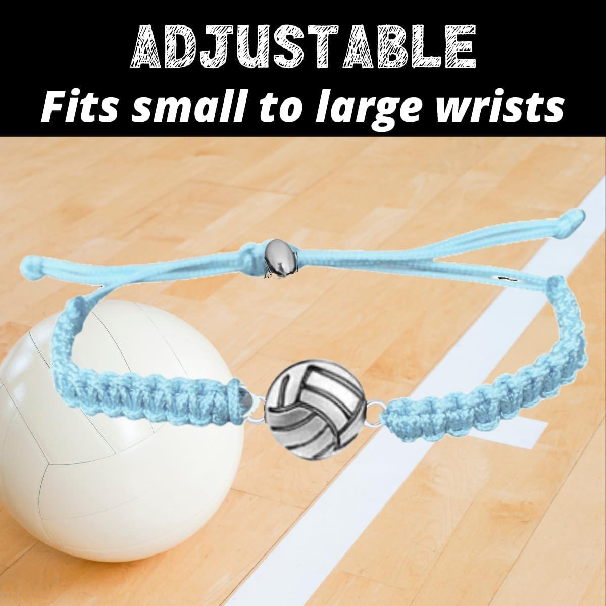 Pulsera de Voleibol Sportybella Ajustable Unisex Azul Claro